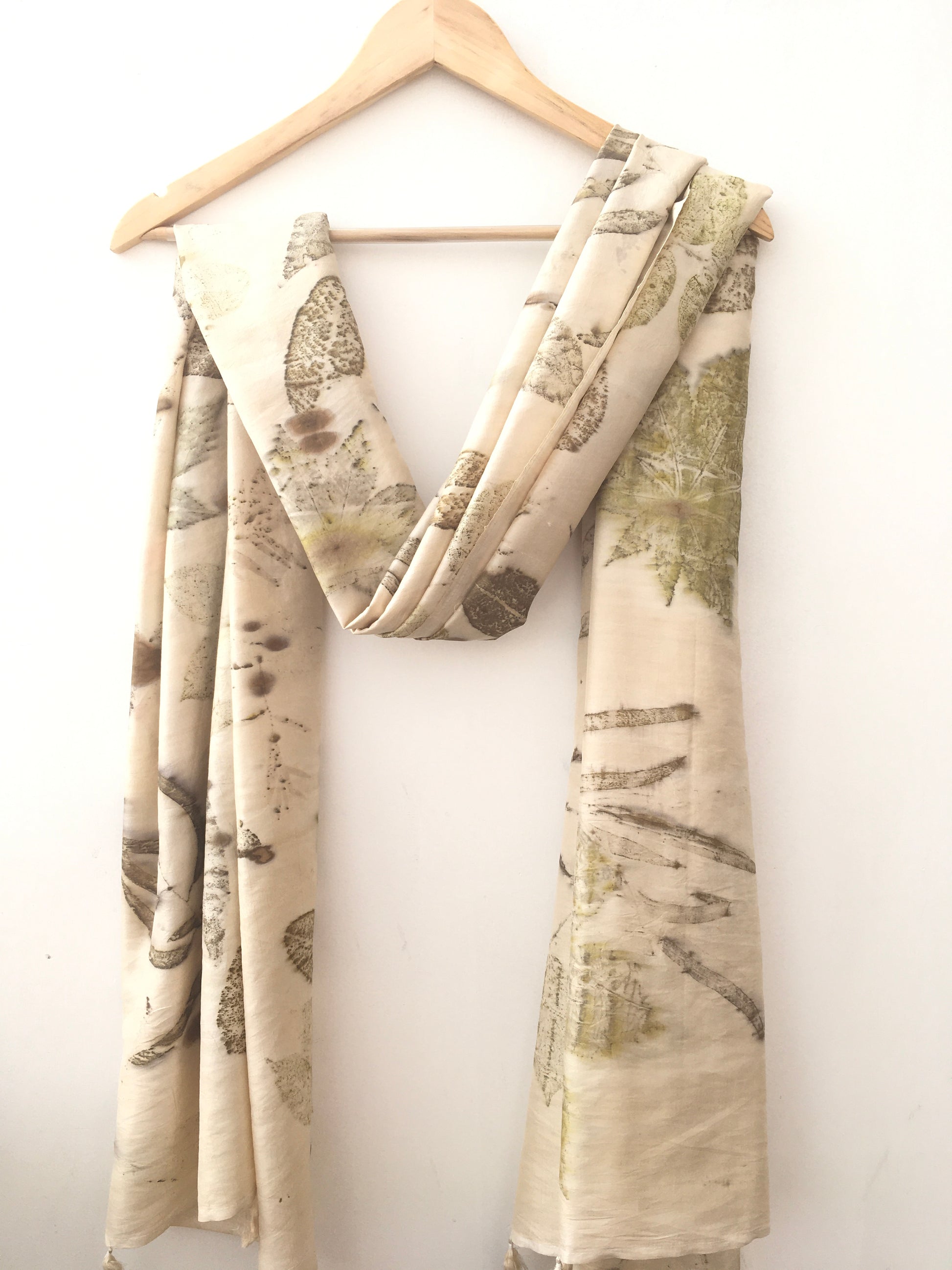 Olive Forest Silk Scarf