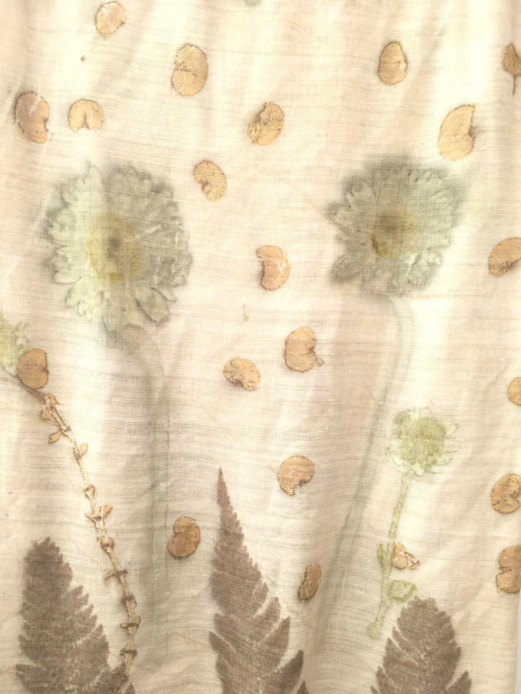 Sunflower & Fern Ahimsa Silk Scarf