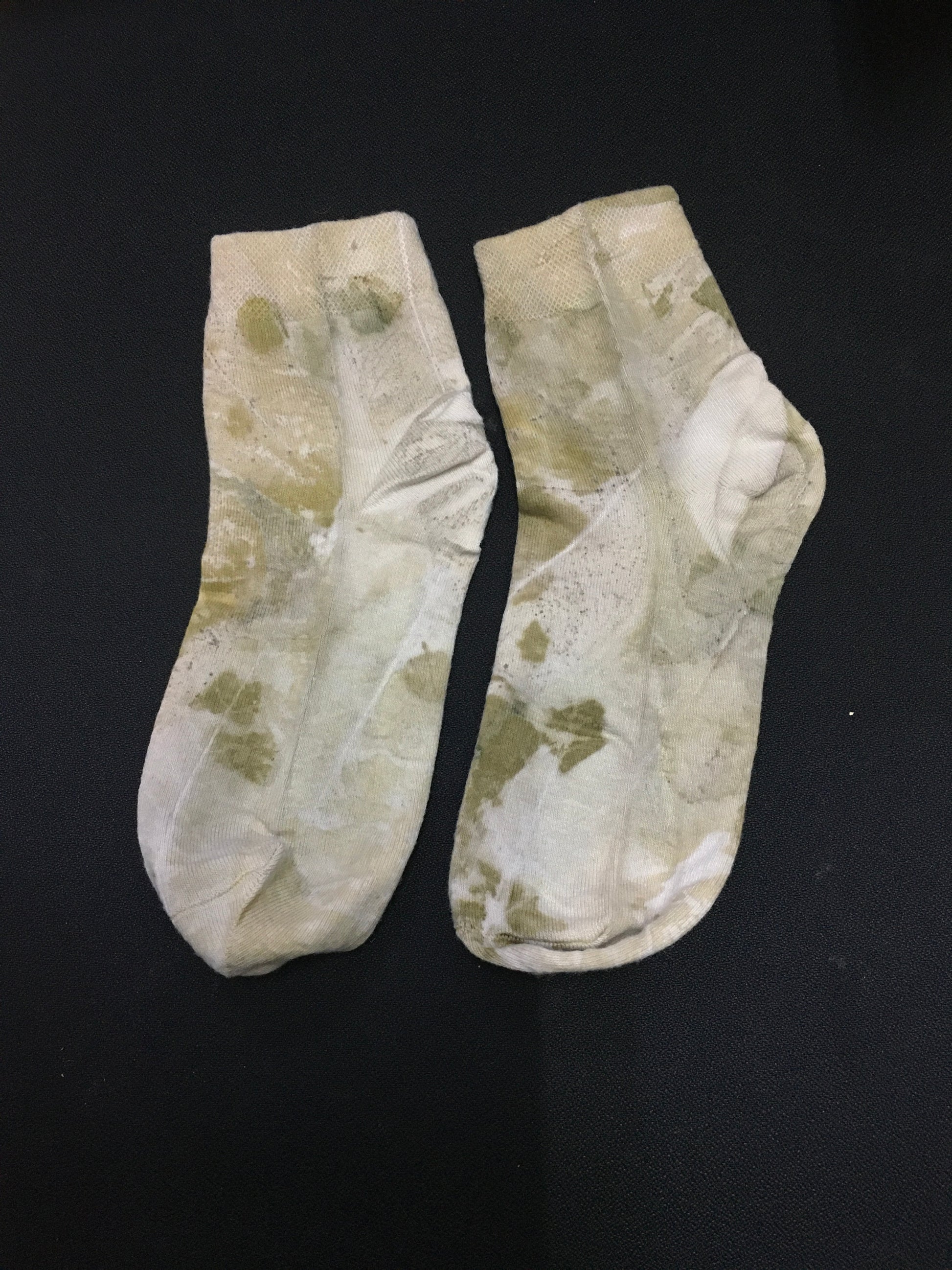 Soft Olive Green Cotton Socks