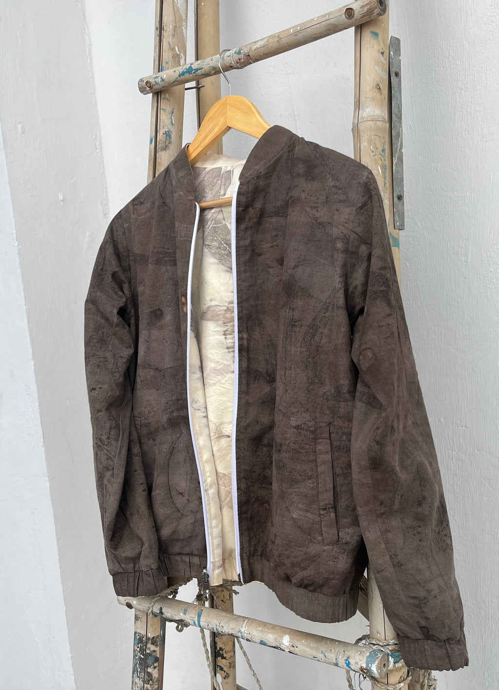 Suede Bomber Reversible Jacket
