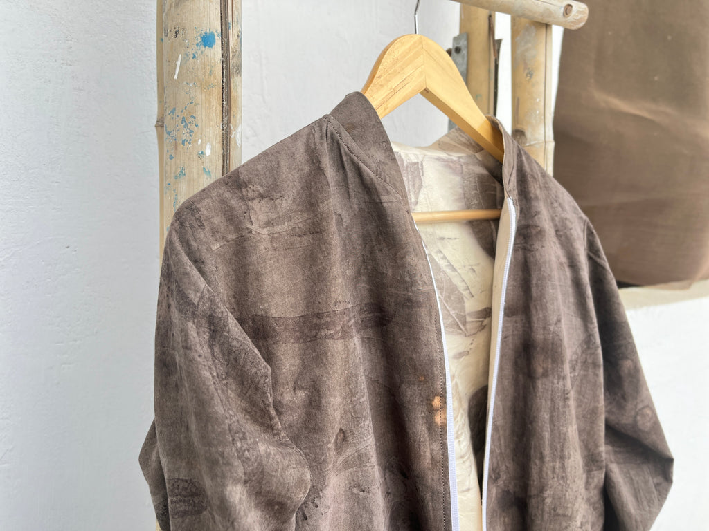Suede Bomber Reversible Jacket