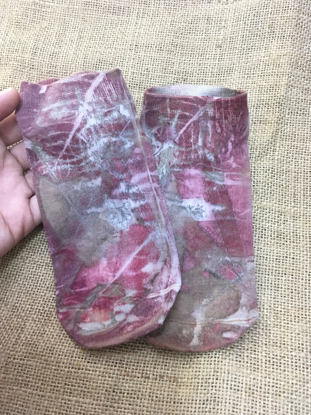 3-D Madder Forest Socks