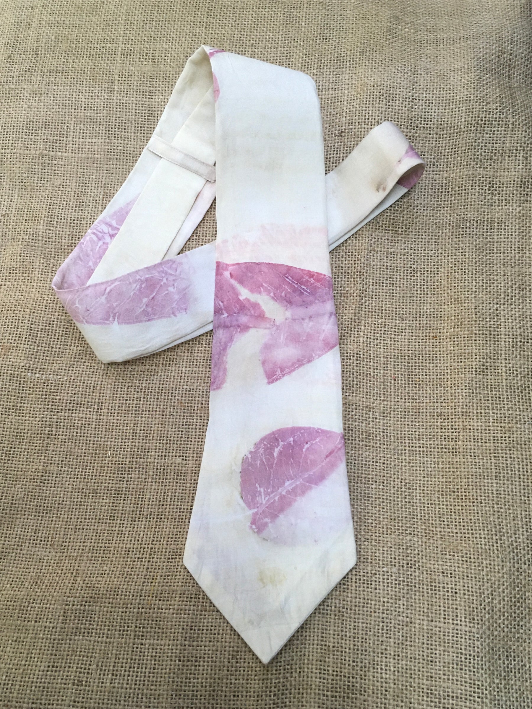 Blush Leaf Silk Tie image 1