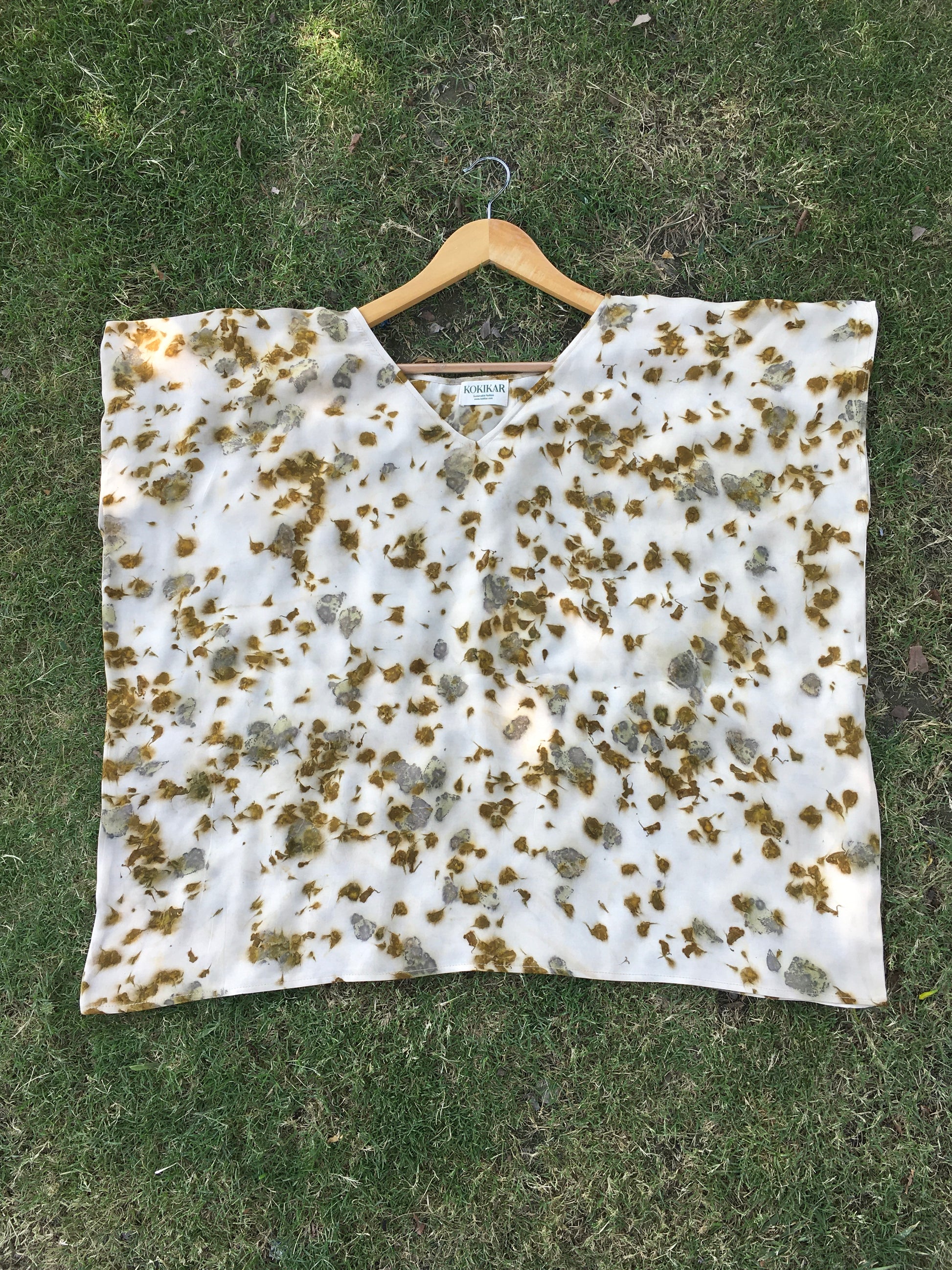 Marigold petal kaftan flared top