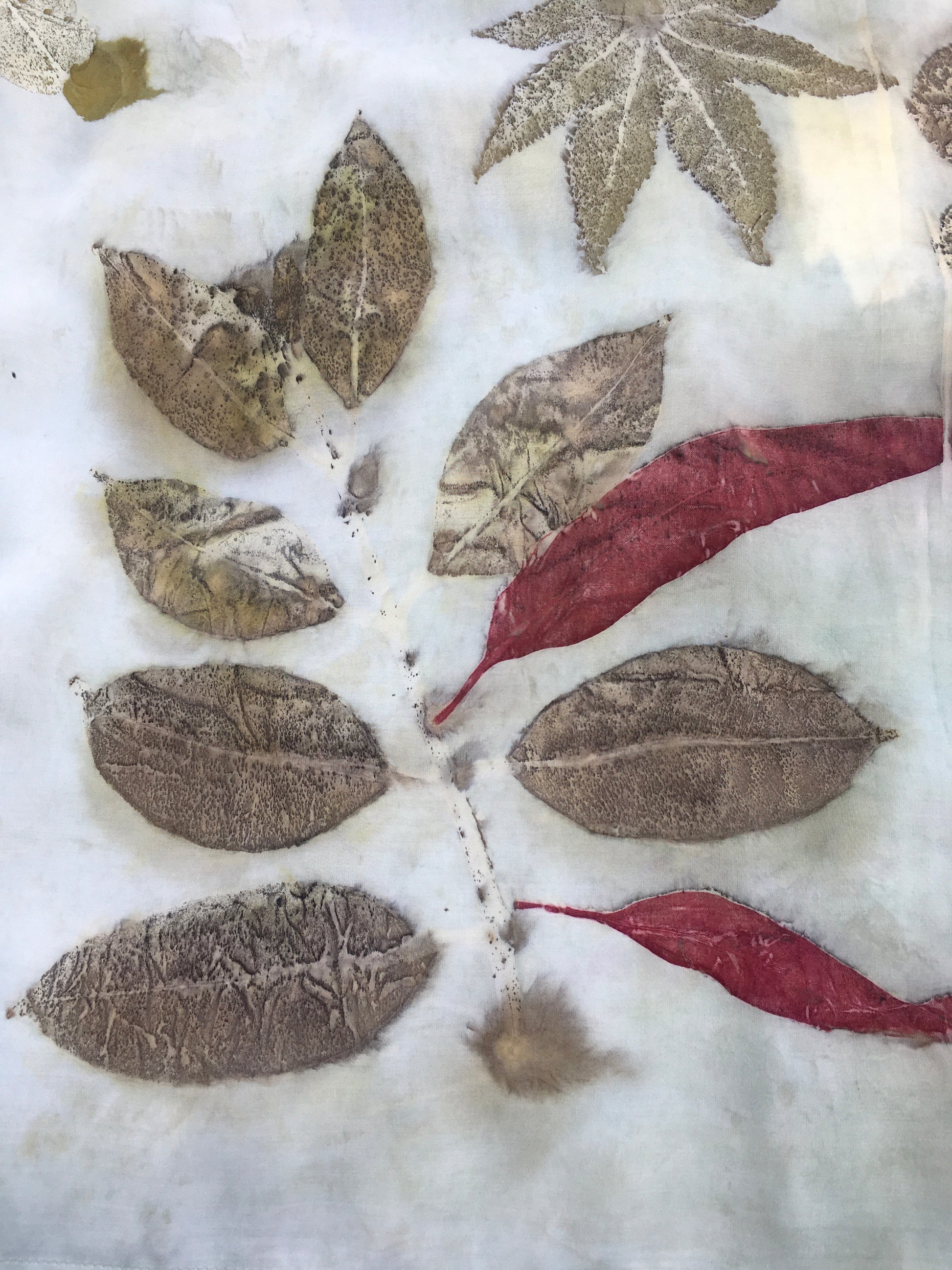 Leafy Kaftan Flared Top