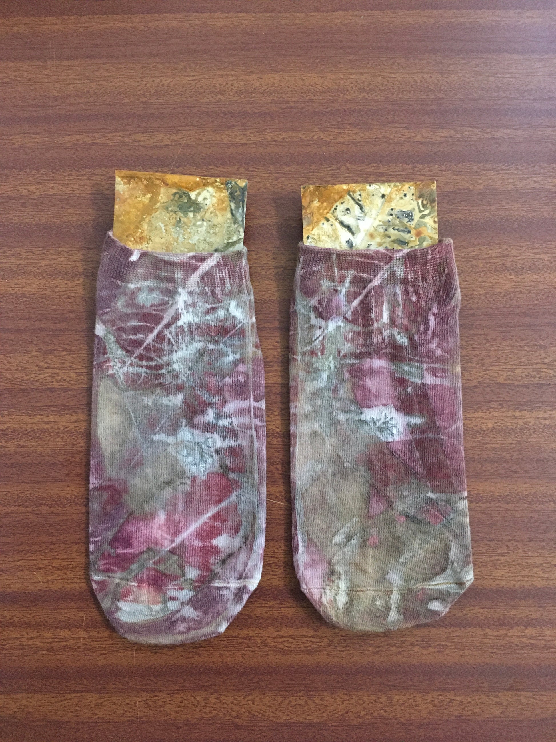 3-D Madder Forest Socks