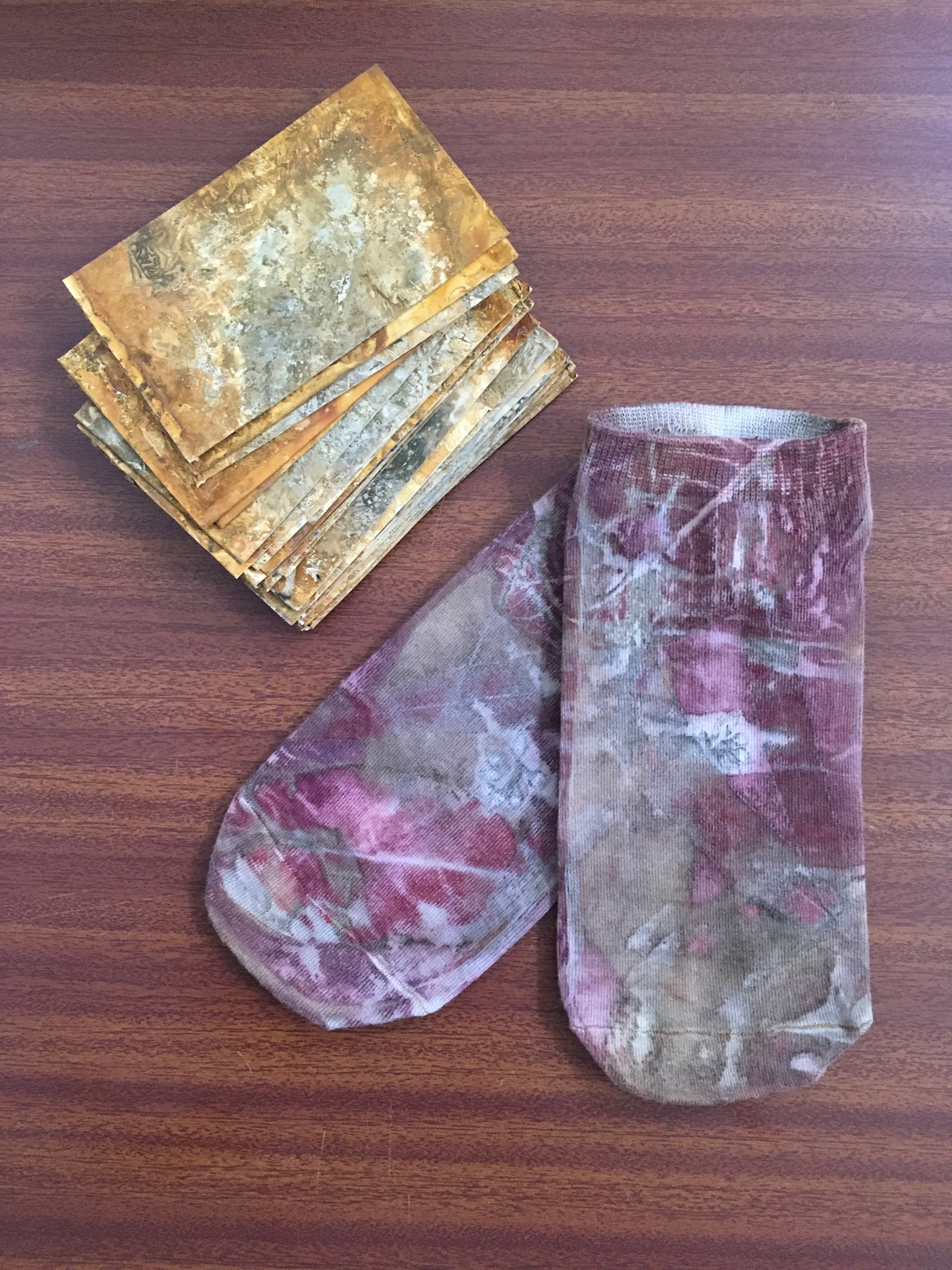 3-D Madder Forest Socks image 1