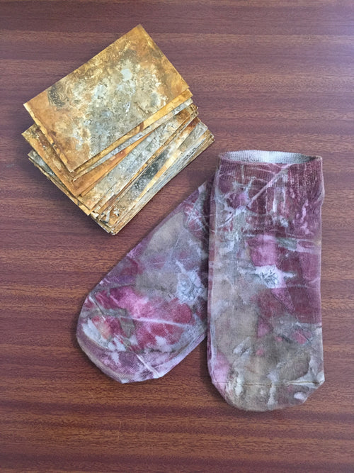 3-D Madder Forest Socks