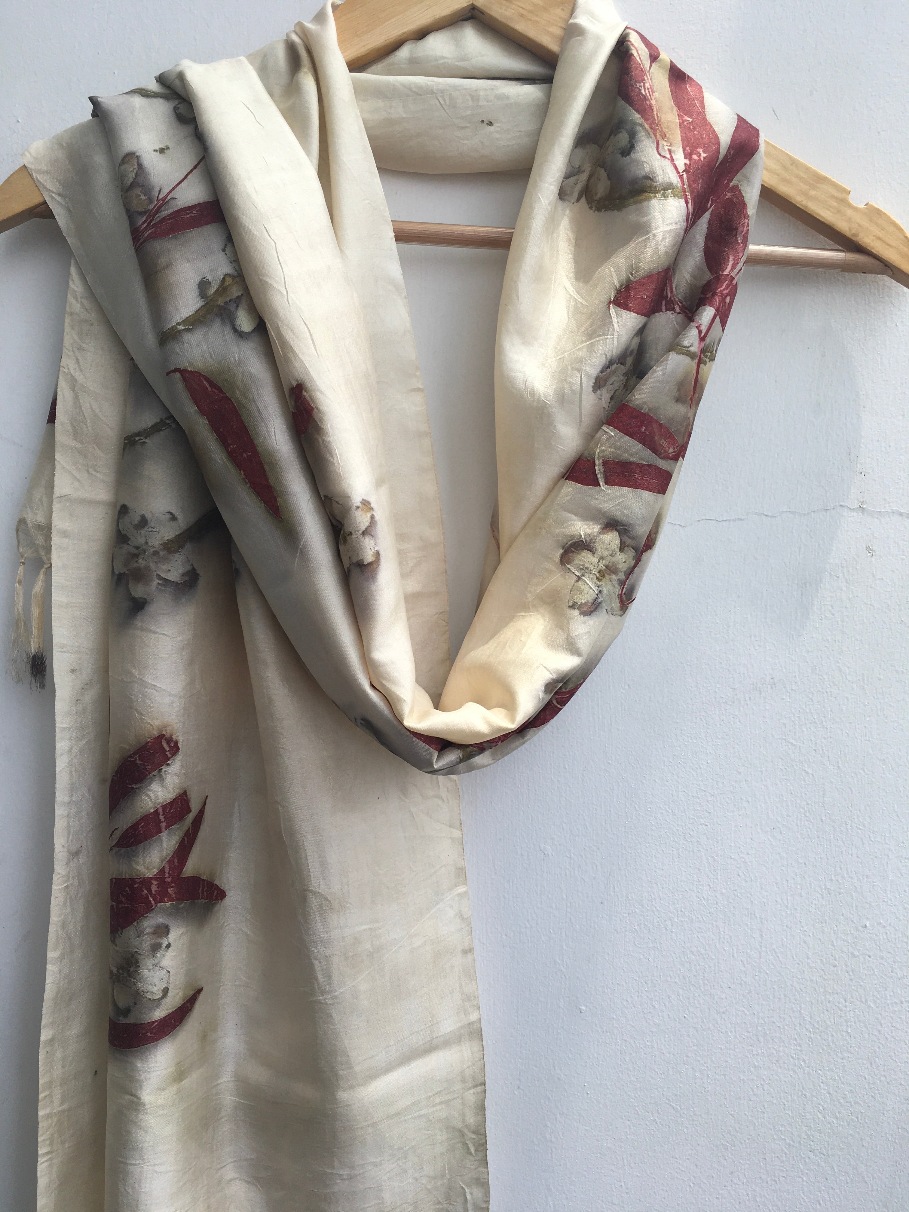 Real Blooming Mulberry Silk Scarf