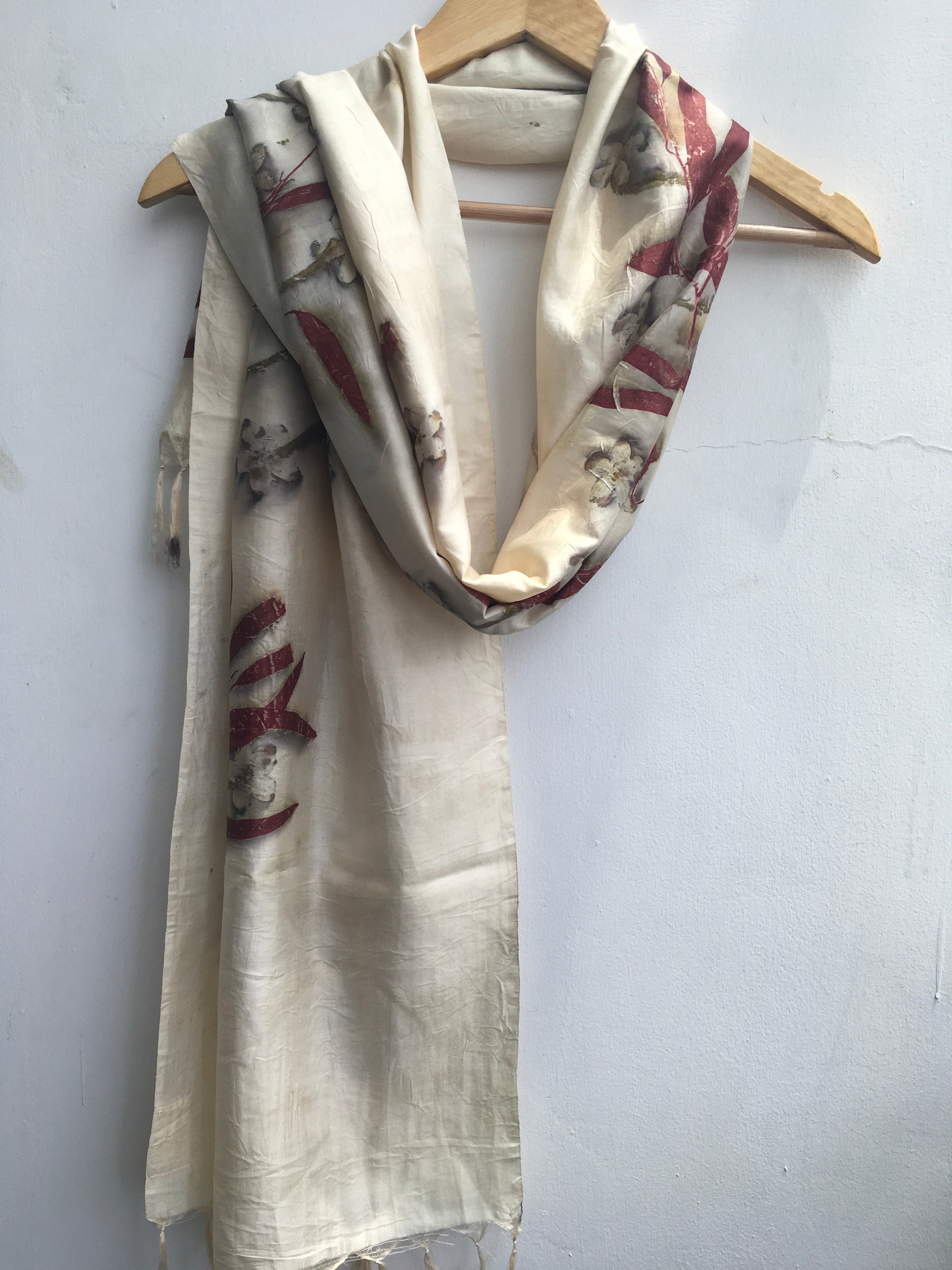 Real Blooming Mulberry Silk Scarf