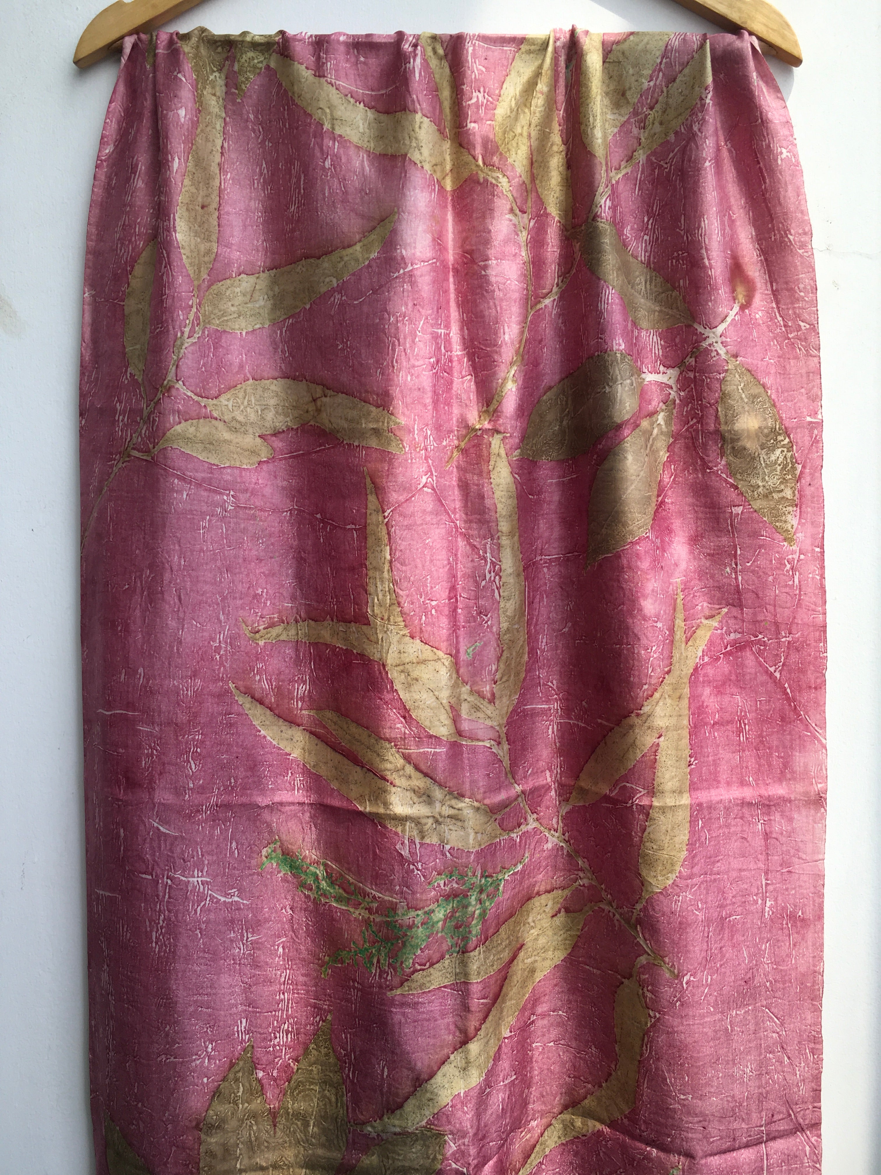 Blush Forest Ecoprinted Scarf