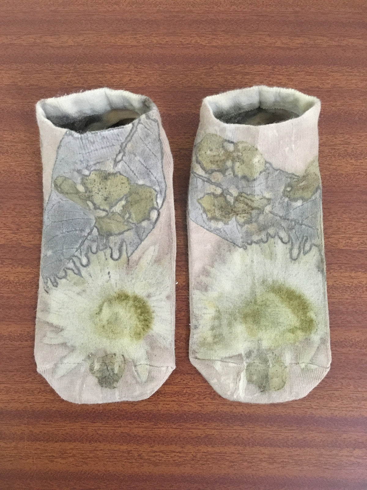 Sunflower Ecoprinted Socks