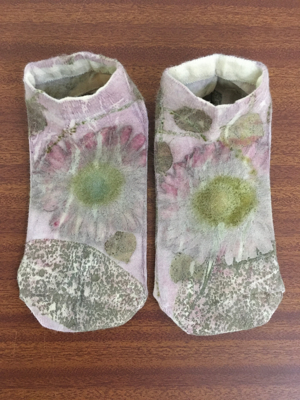 Fallen Petals Eco Printed Socks