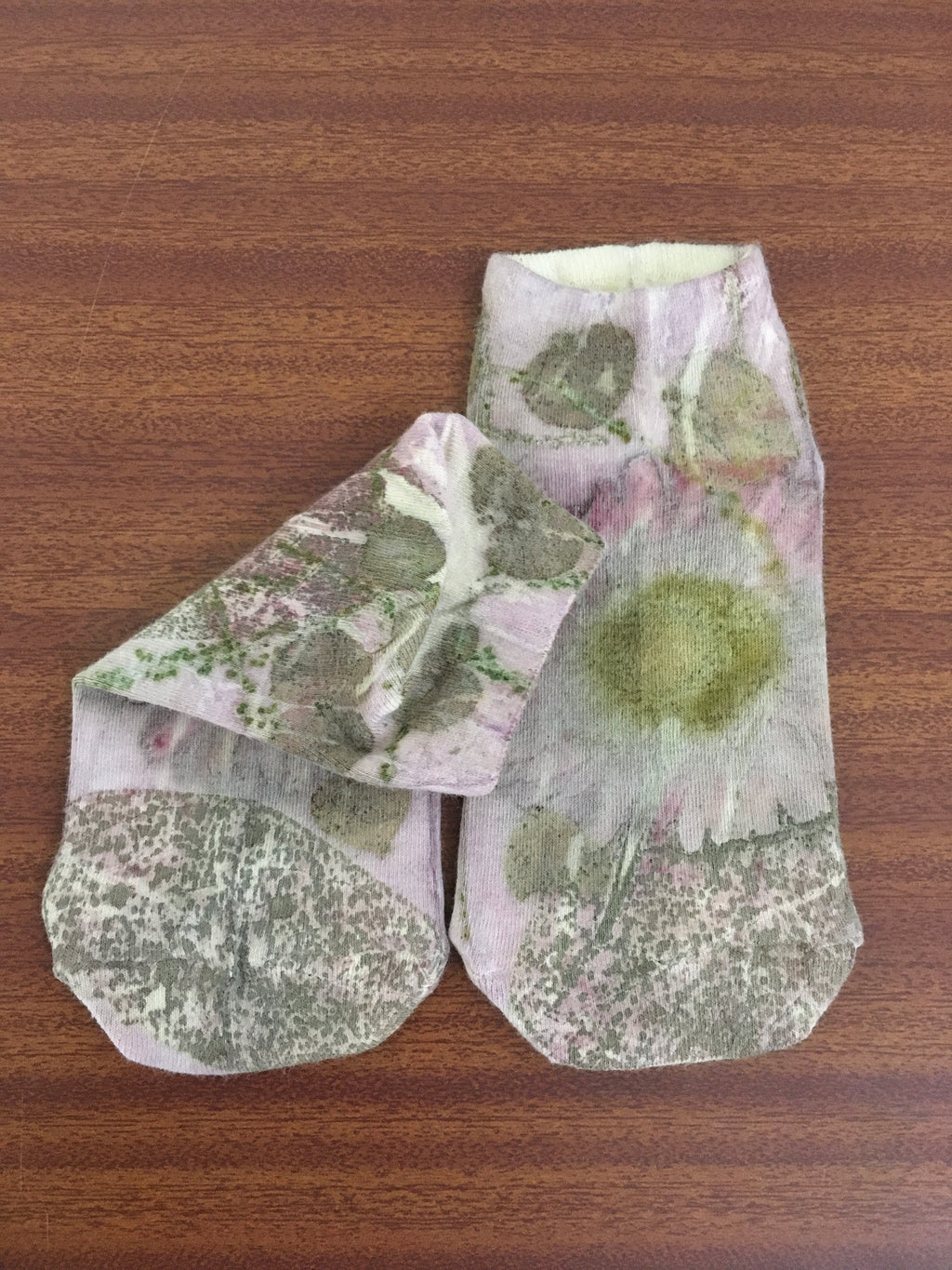 Fallen Petals Eco Printed Socks