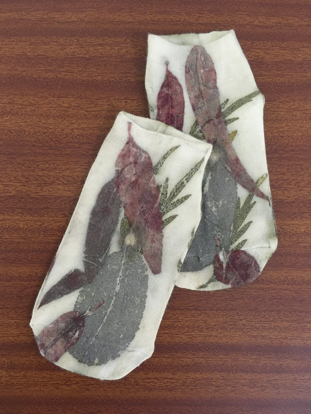 Wildleaf Ecoprinted Socks