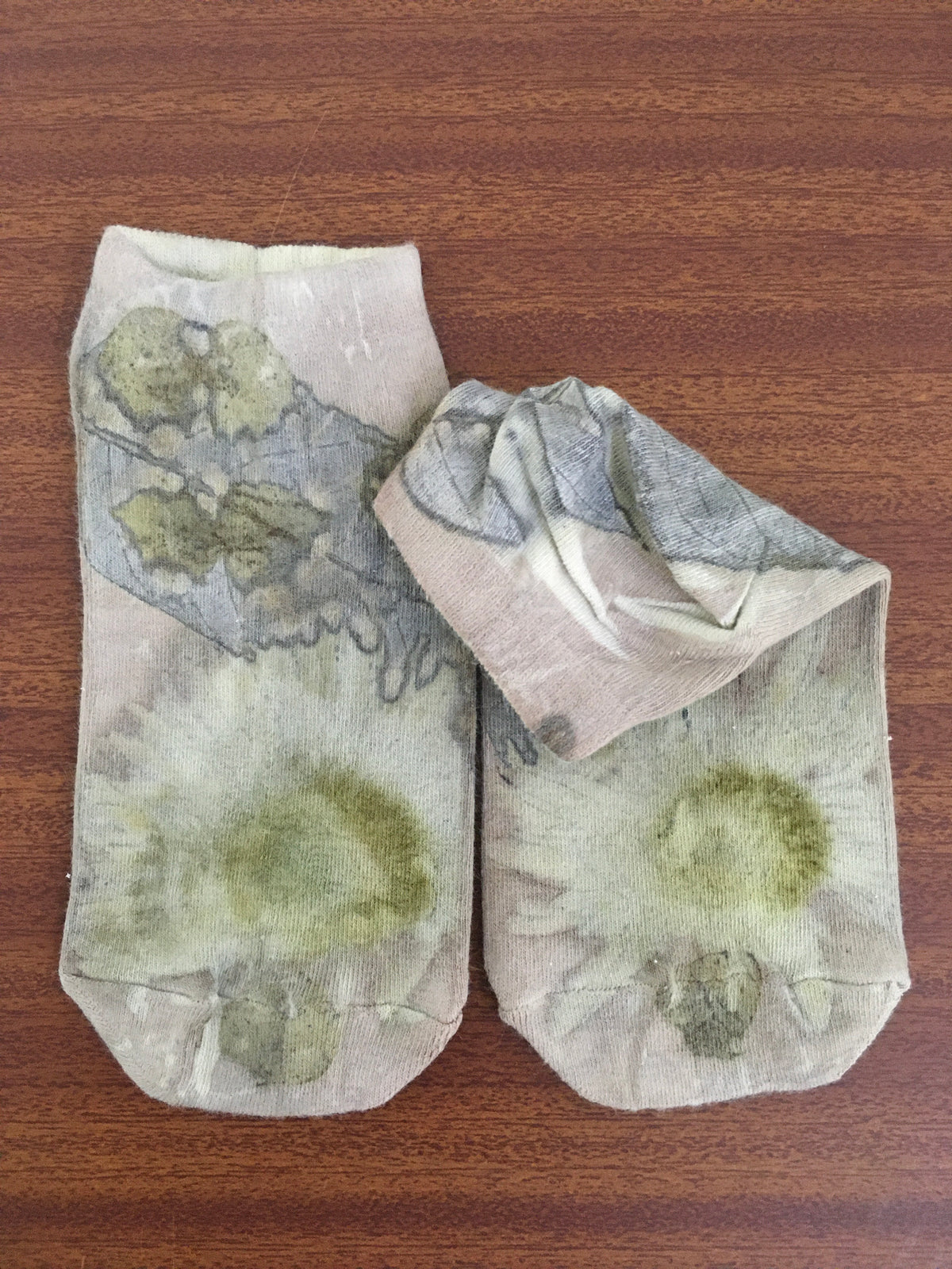 Sunflower Ecoprinted Socks