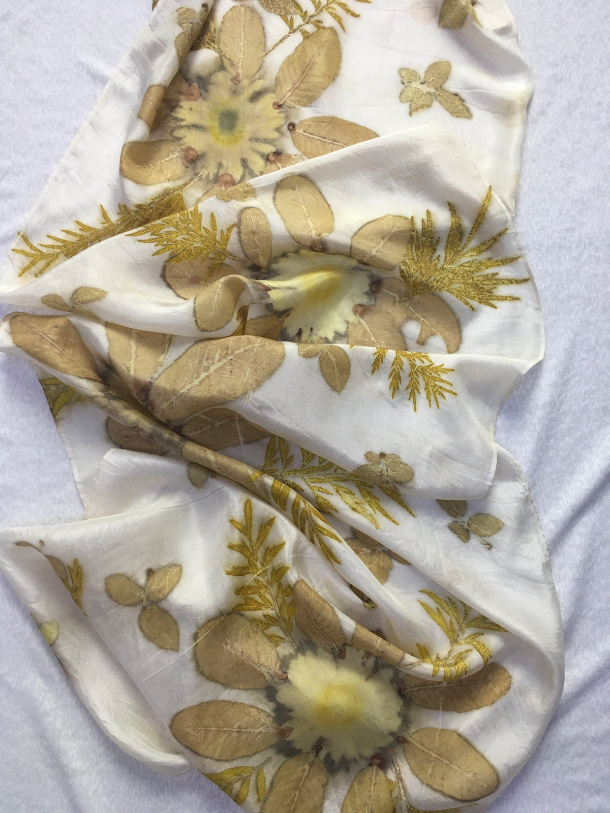 Sunflower Botanical Pure Silk Scarf