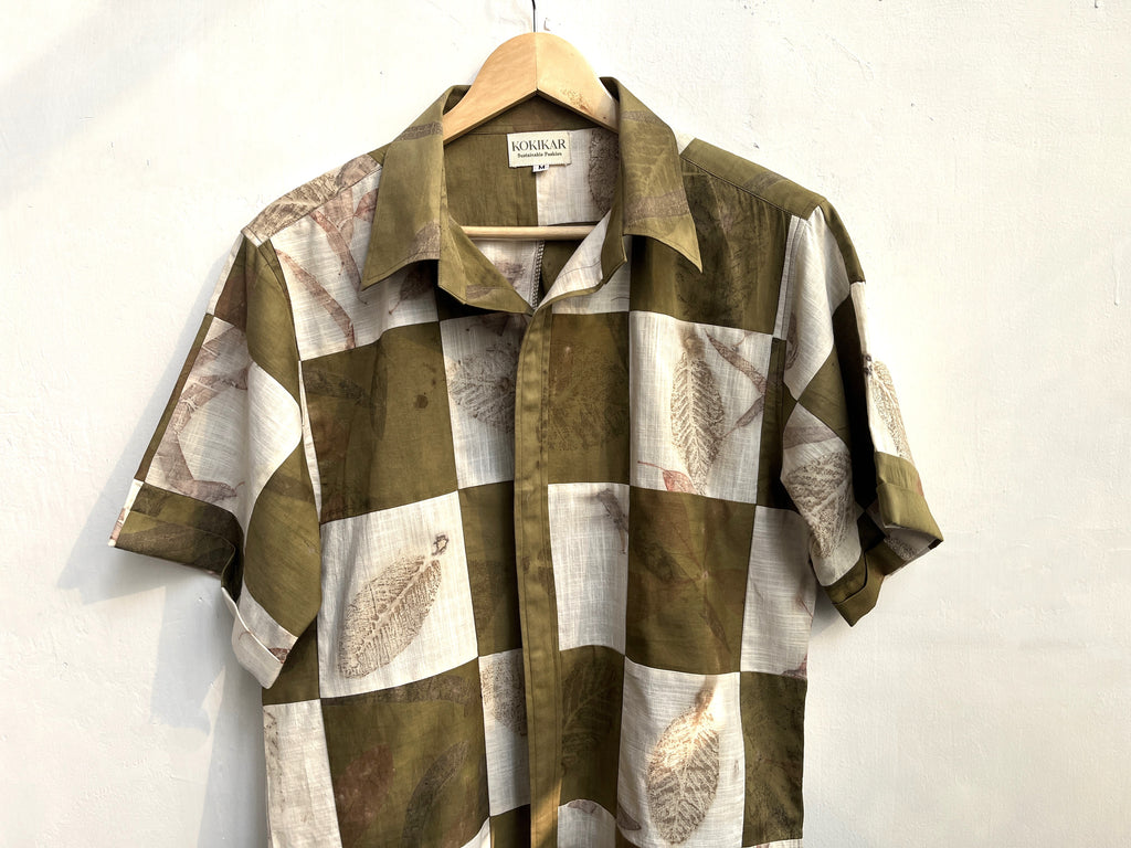 Patchwork Mulberry Shirt for Him