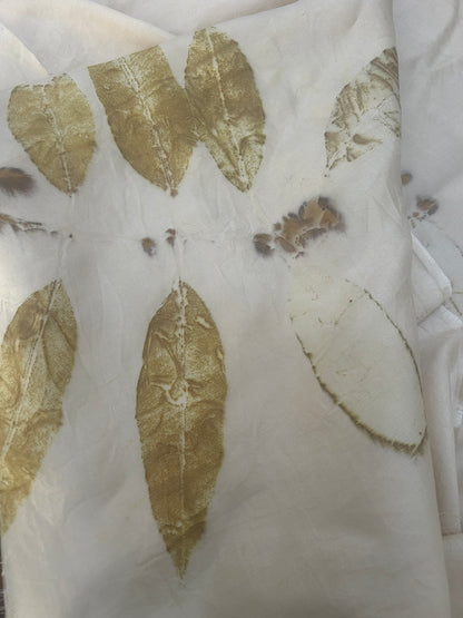 Garden Haze Handspun Pure Silk Fabric