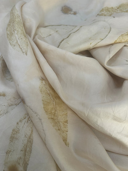 Garden Haze Handspun Pure Silk Fabric