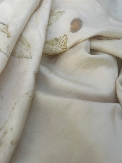 Garden Haze Handspun Pure Silk Fabric