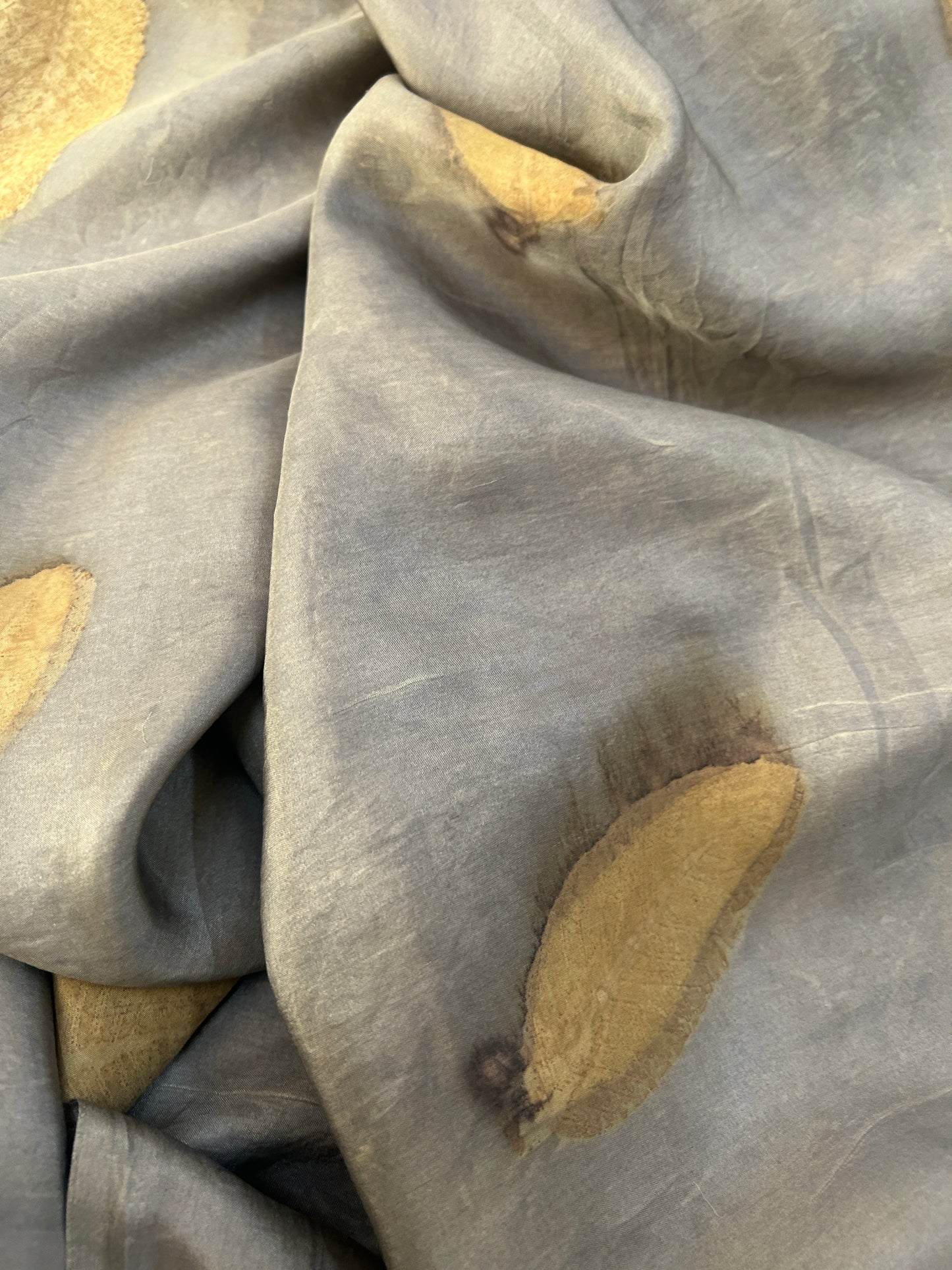Smoke Mist Pure Silk Fabric