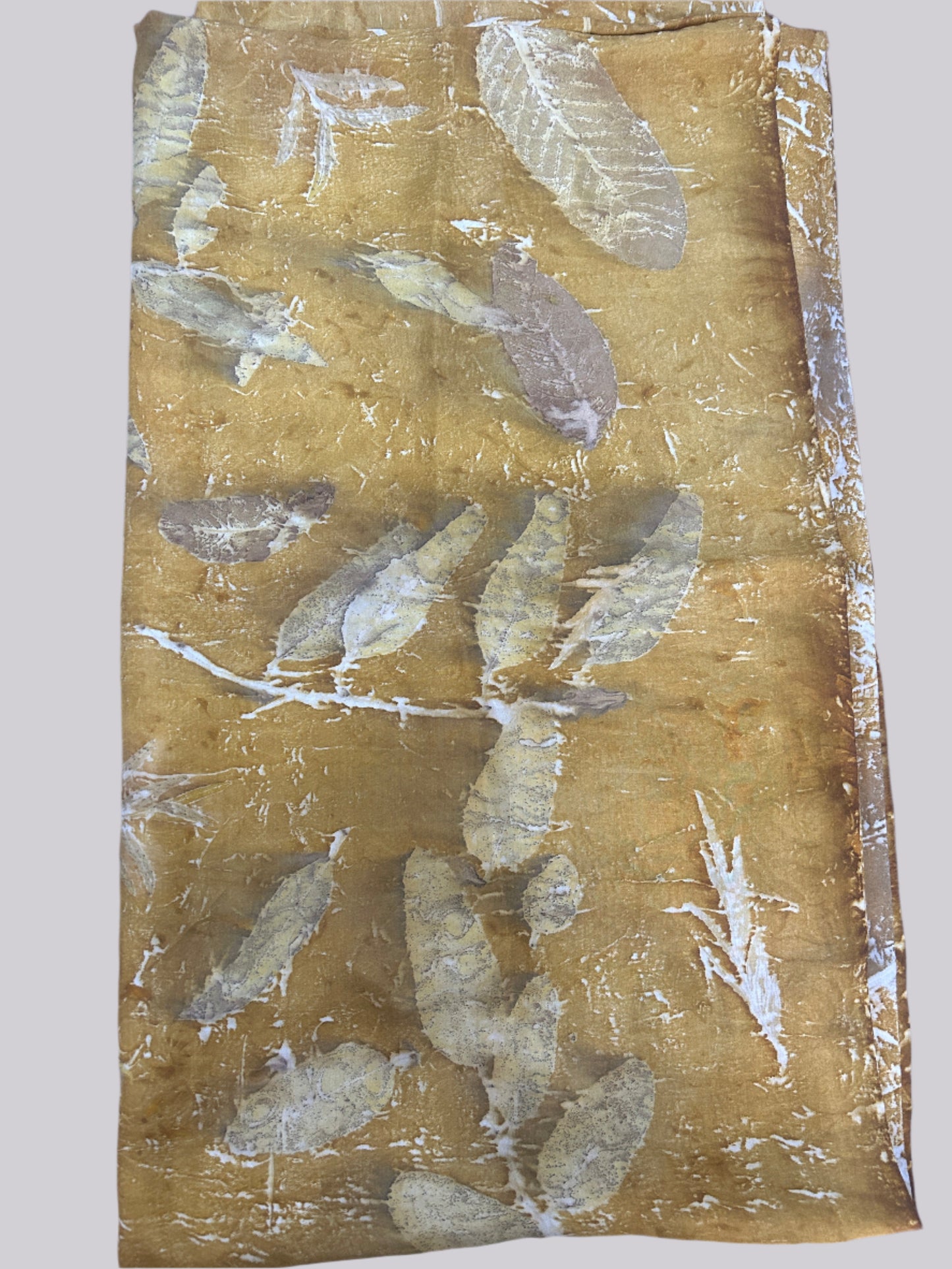Golden Haze Pure Silk Fabric