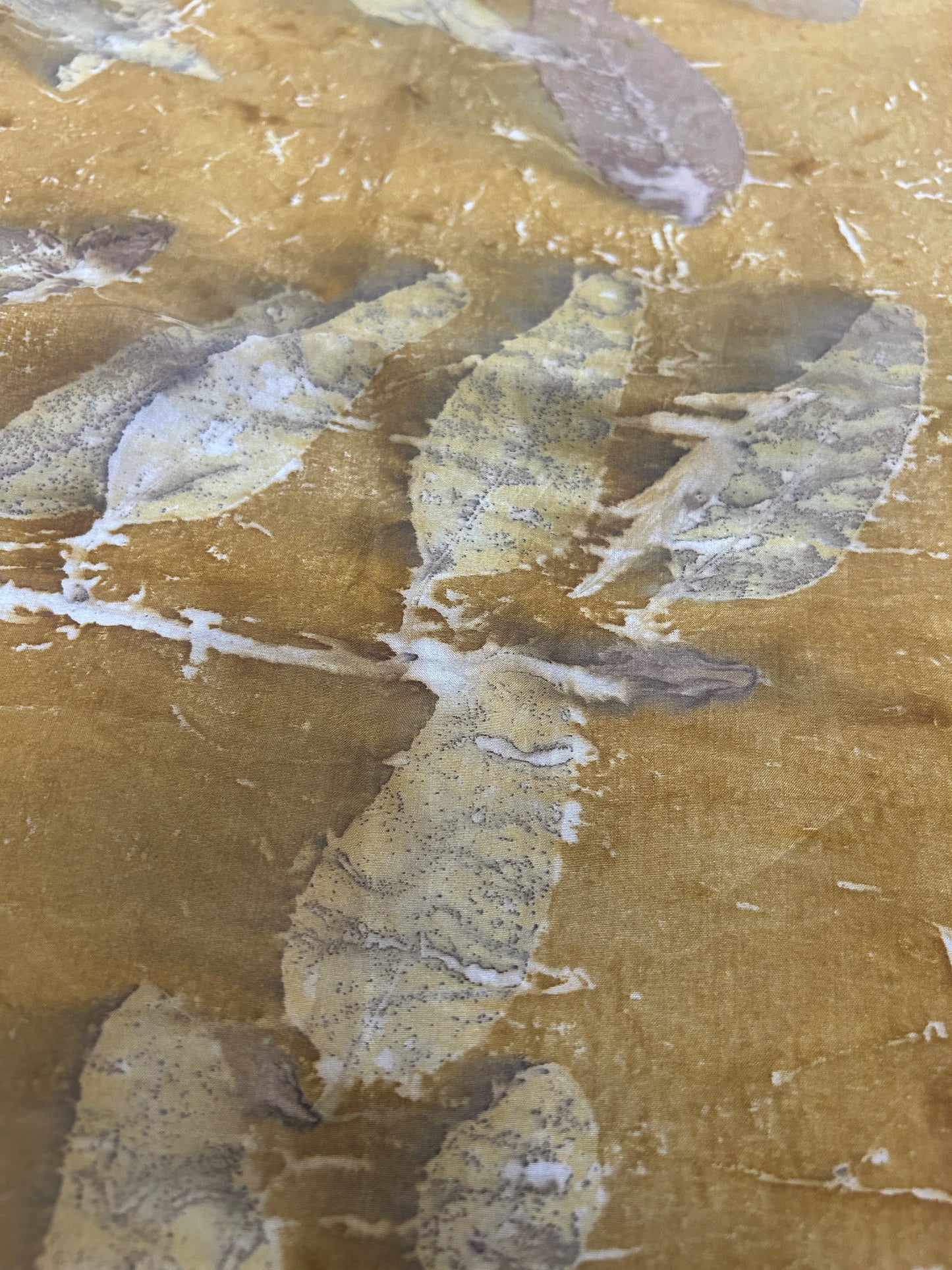Golden Haze Pure Silk Fabric