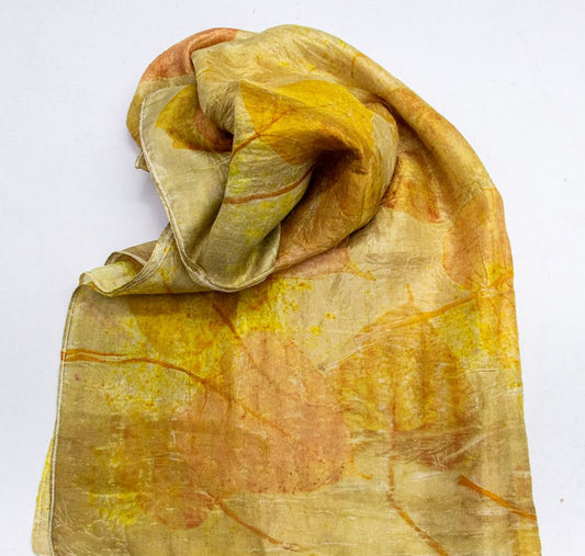 Yellow Haldi Silk Scarf