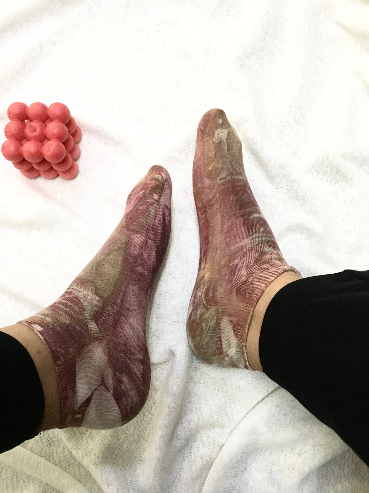 3-D Madder Forest Socks