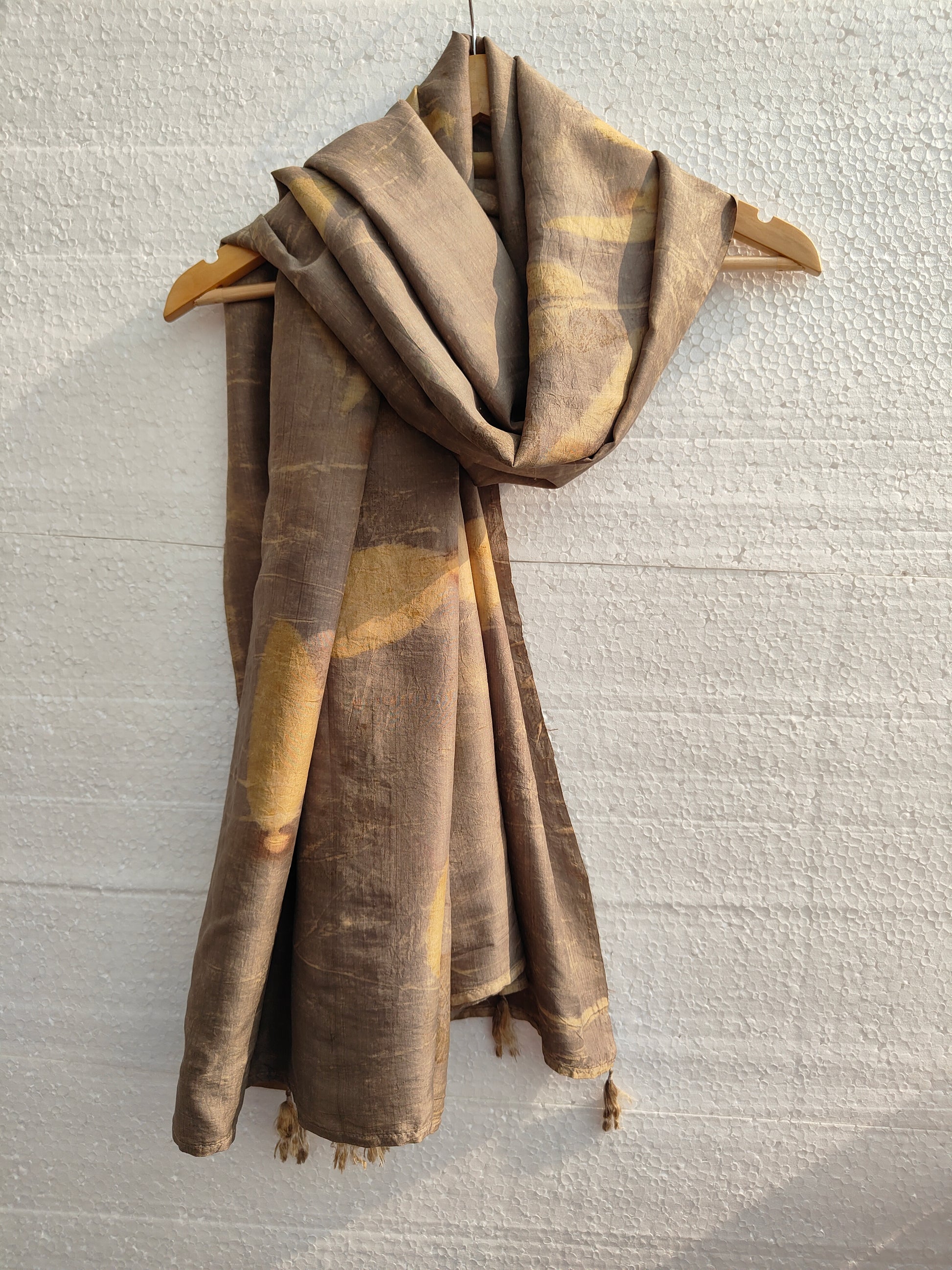 Mocha Mousse Pure Silk Scarf