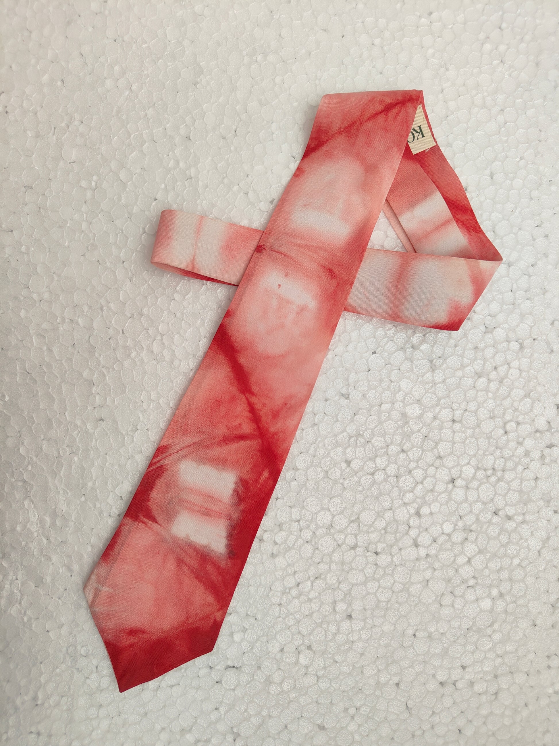 Mosaic Ecoprinted Pure Silk Tie