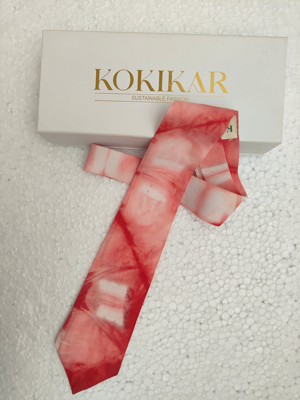 Mosaic Ecoprinted Pure Silk Tie
