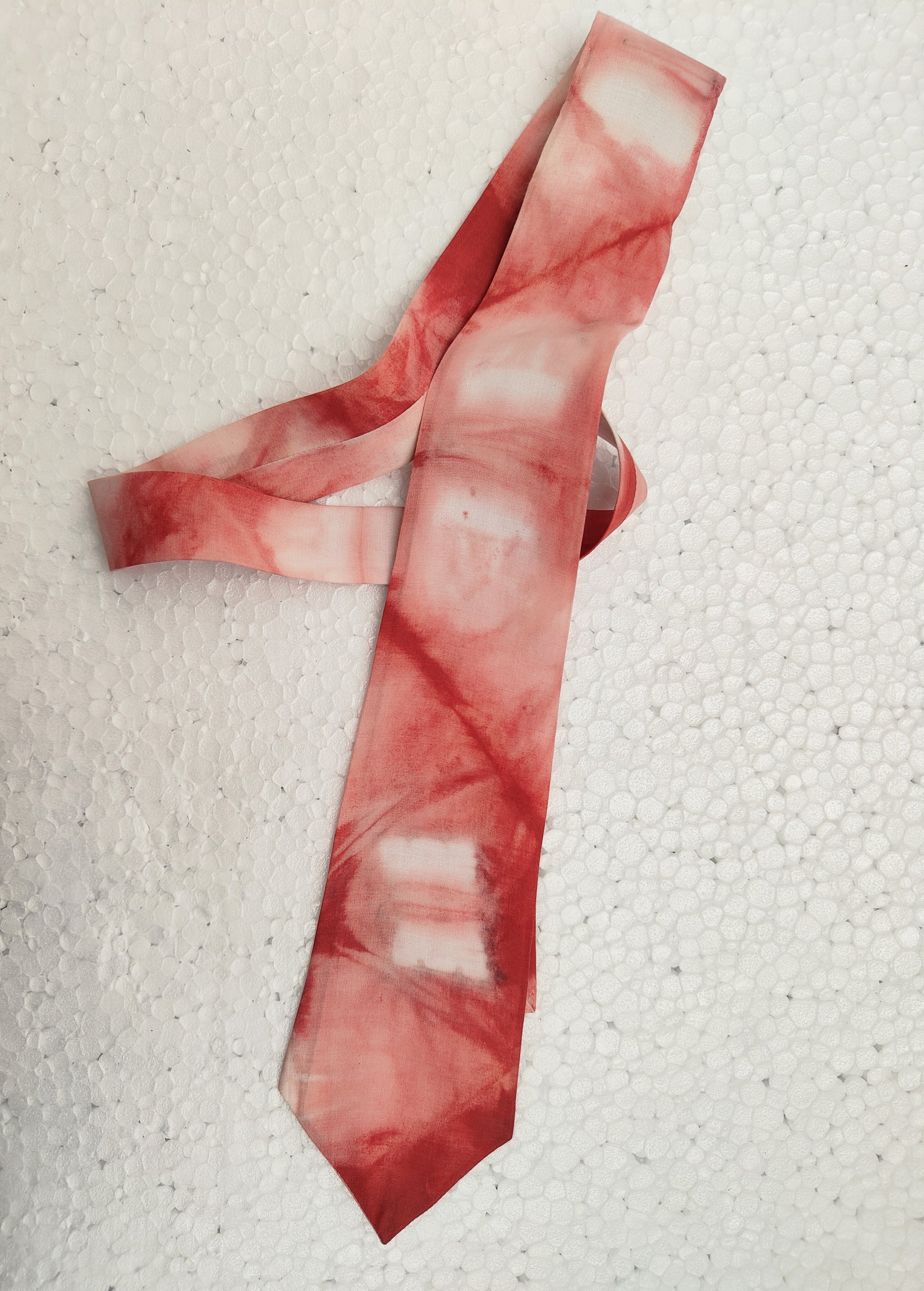 Mosaic Ecoprinted Pure Silk Tie