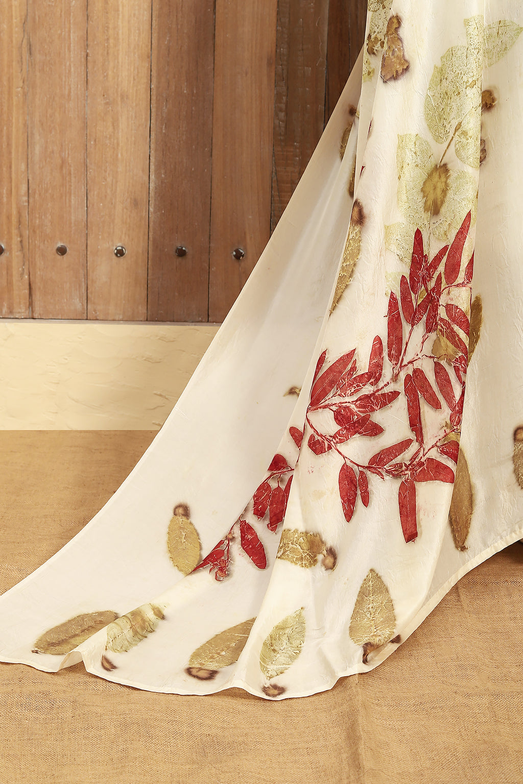 Opal Essence Ecoprinted Pure Silk Saree