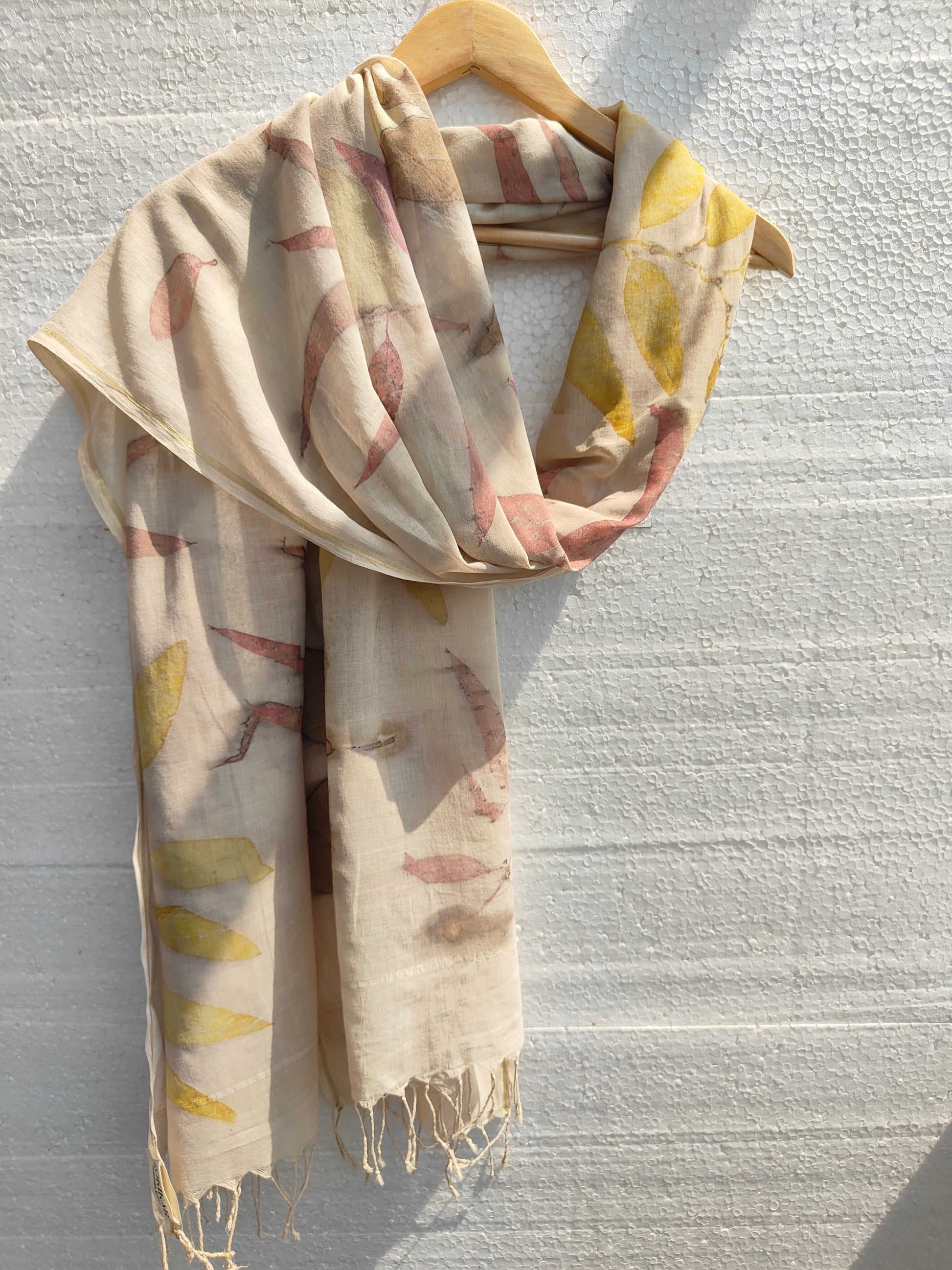 A white cotton dupatta
