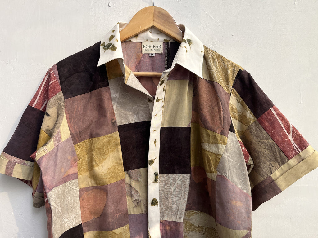 Patchwork Marigold Cotton Shirt