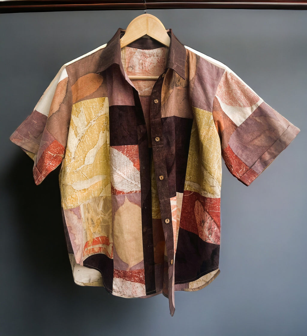 Patchwork Shift Cotton Shirt