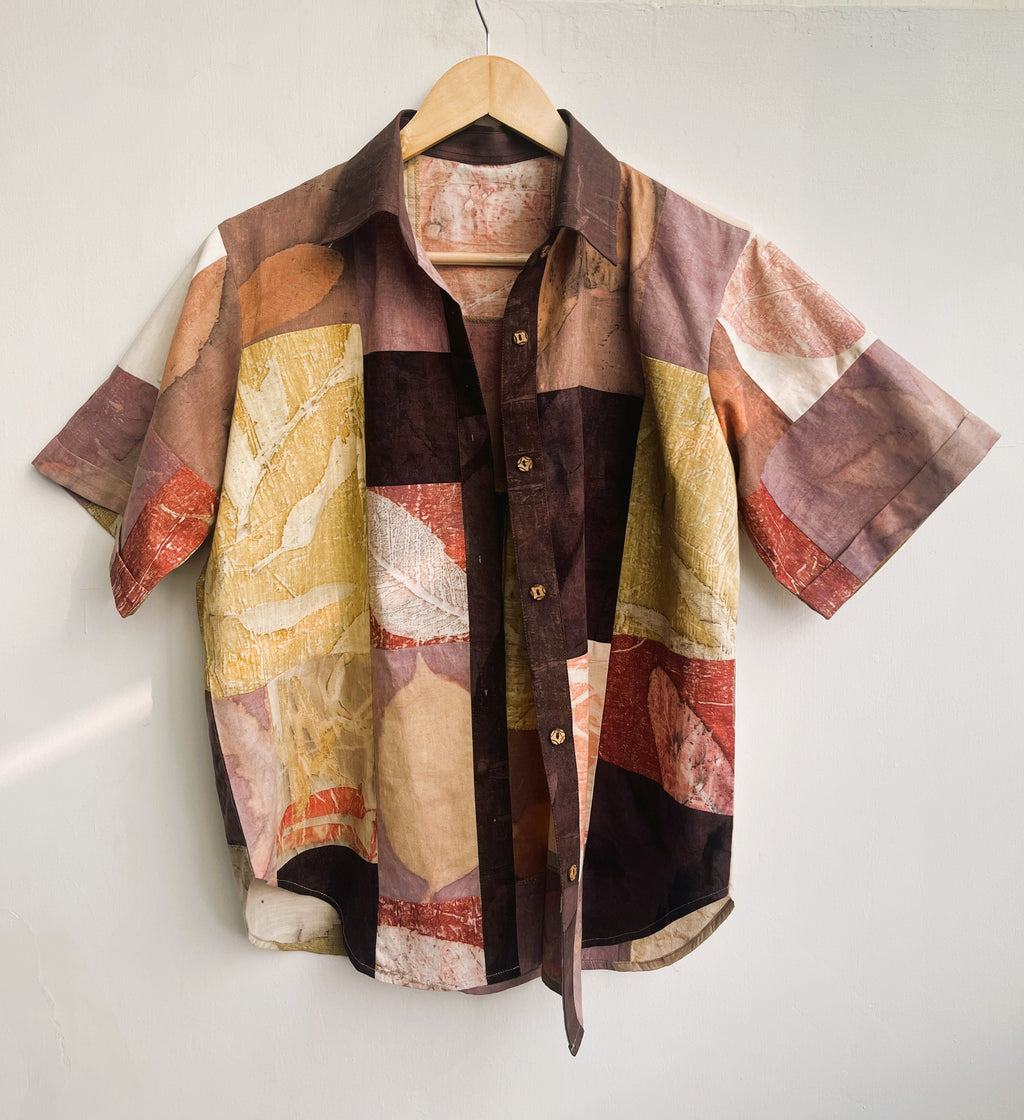 Patchwork Shift Cotton Shirt