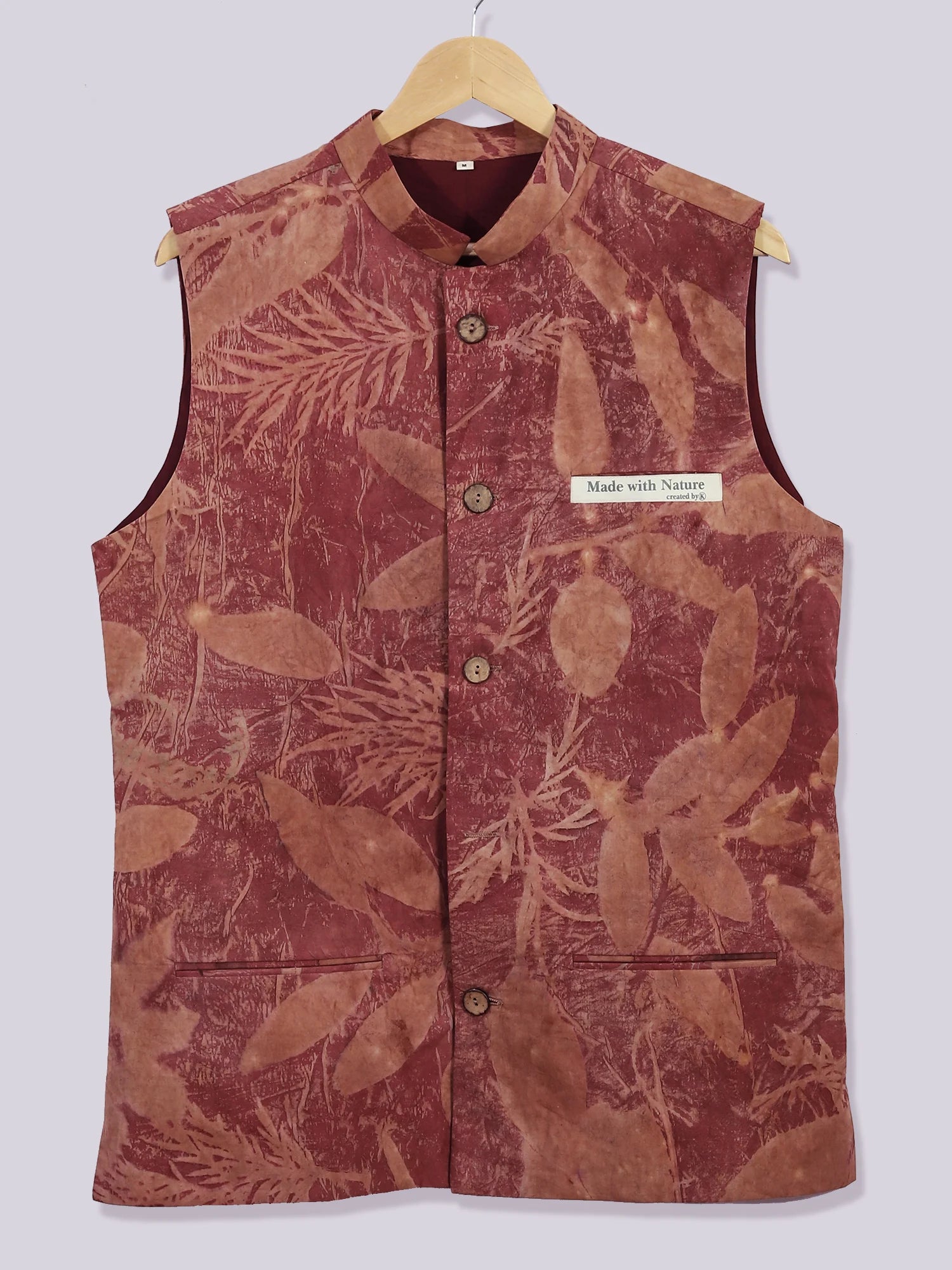 Red Leaf Bloom Waistcoat