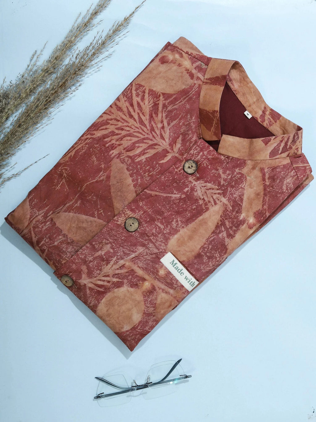 Red Leaf Bloom Waistcoat