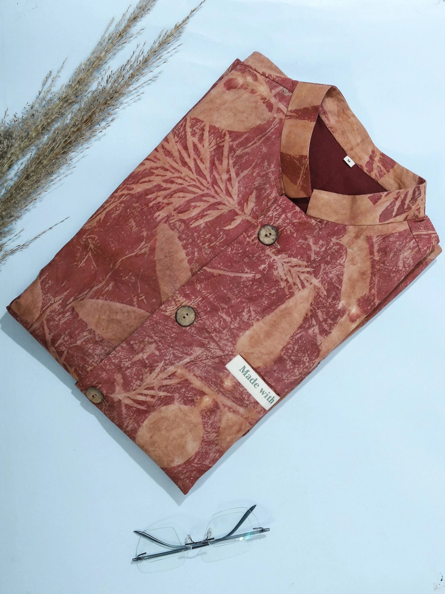 Red Leaf Bloom Waistcoat