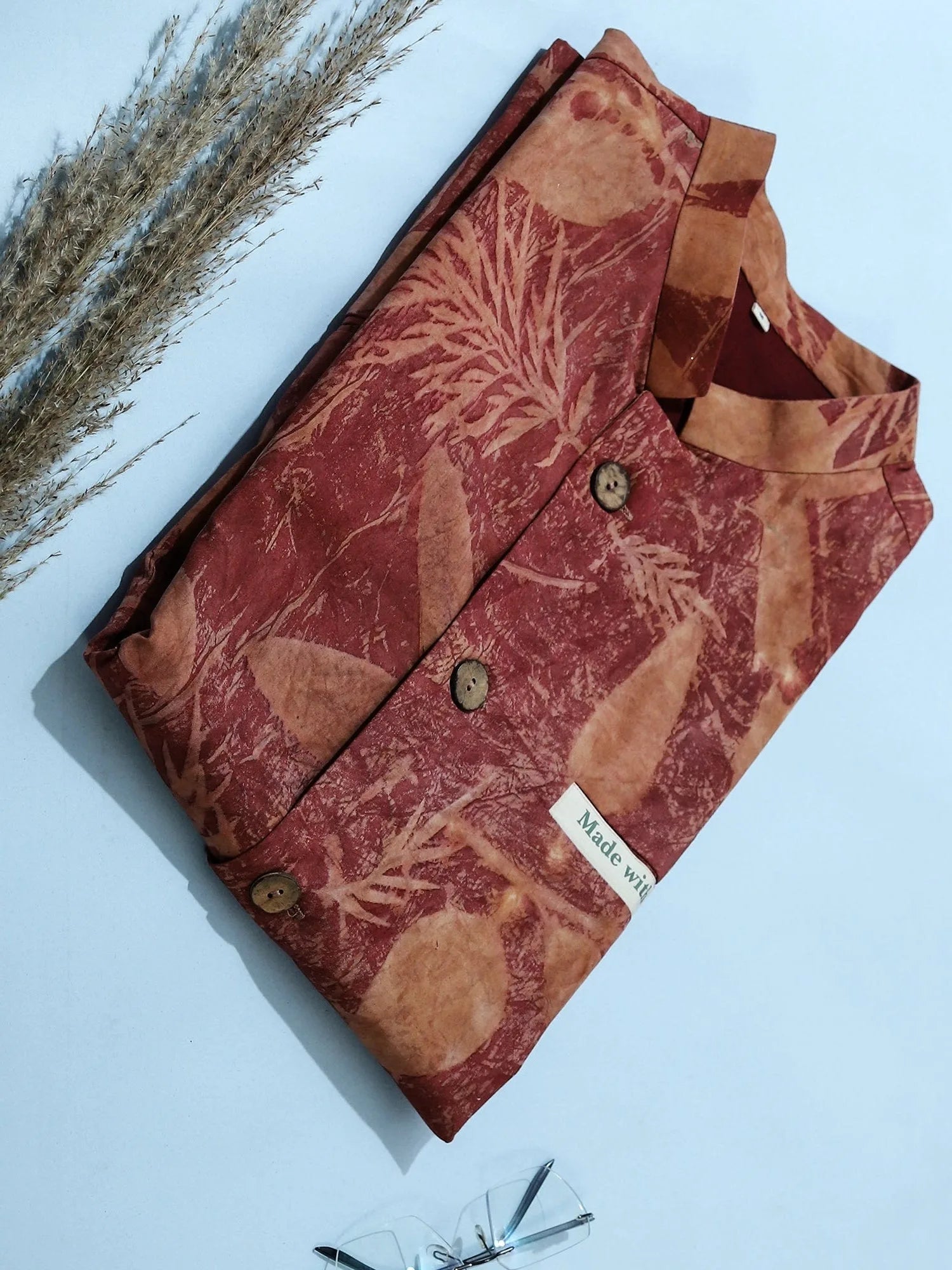 Red Leaf Bloom Waistcoat