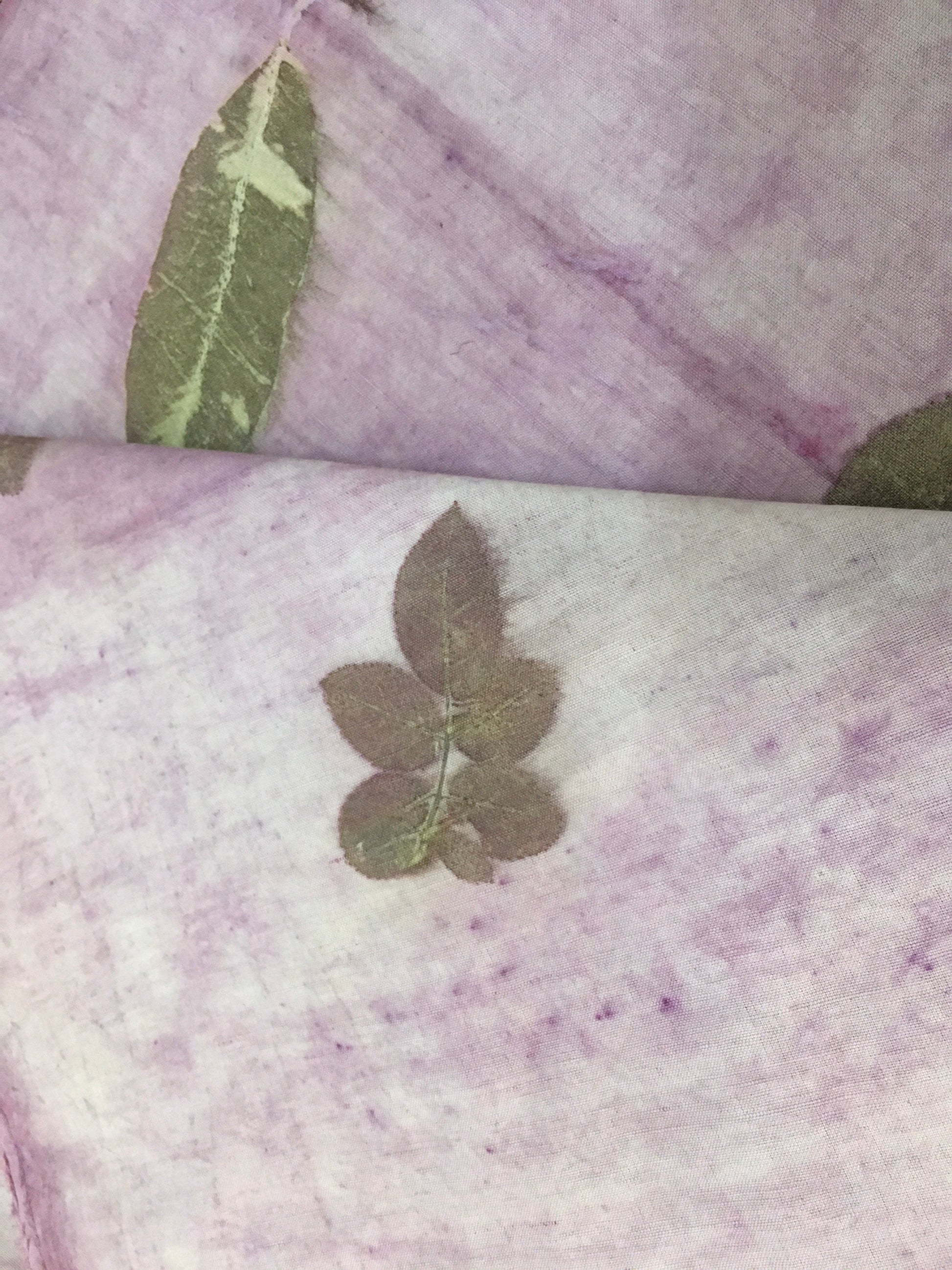 Rosy Linen Blend Handmade Fabric