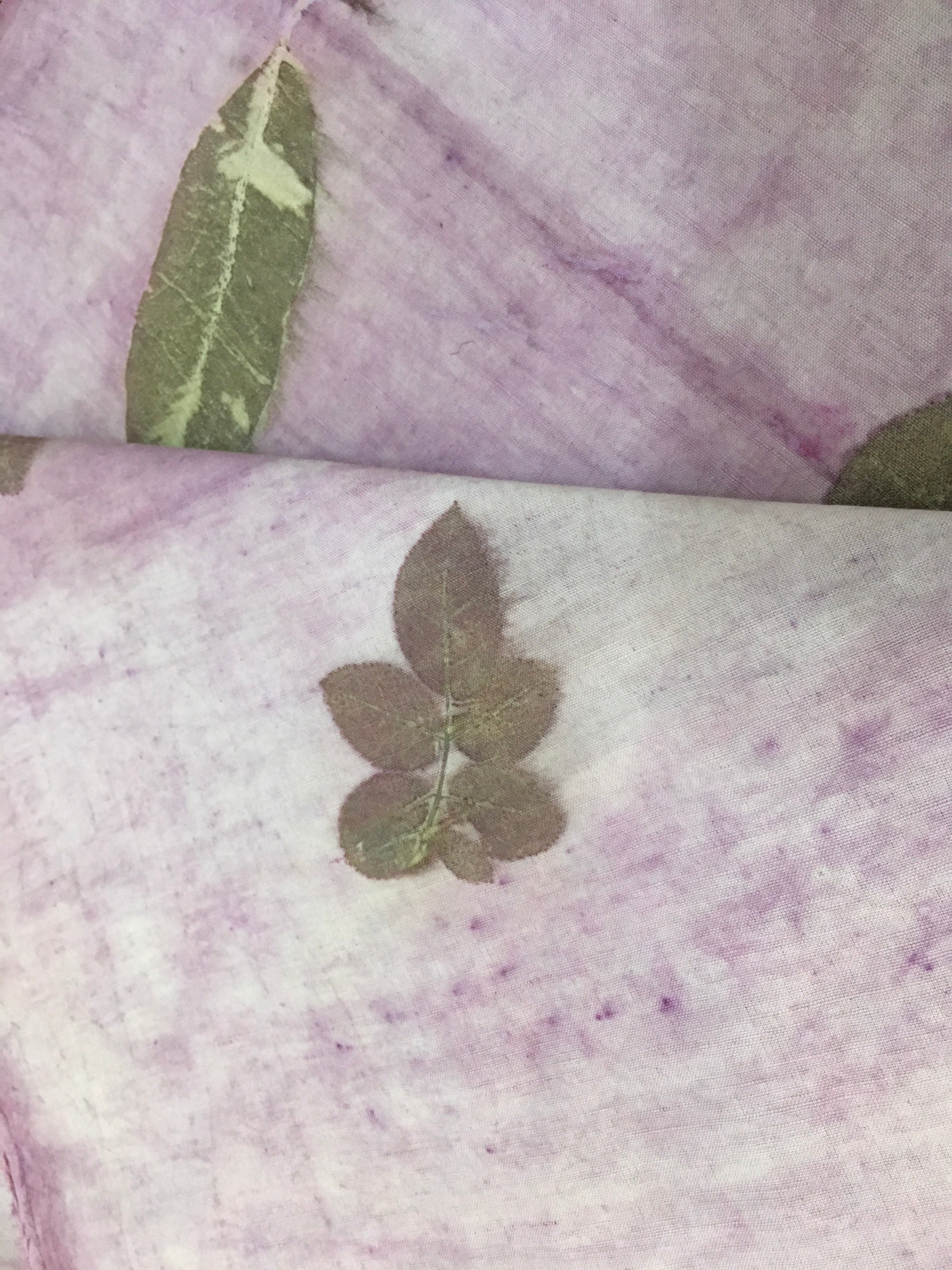 Rosy Linen Blend Handmade Fabric