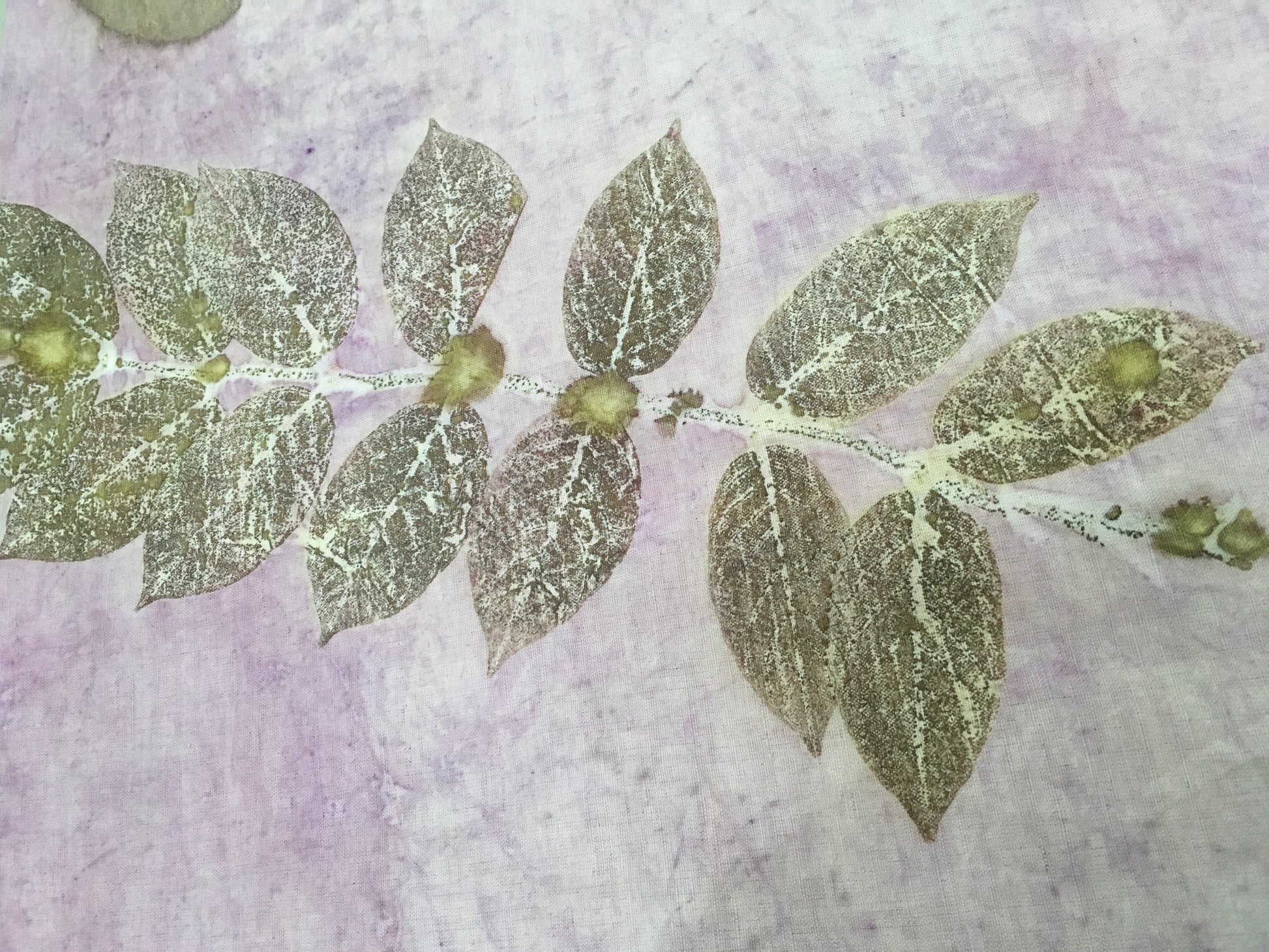 Rosy Linen Blend Handmade Fabric