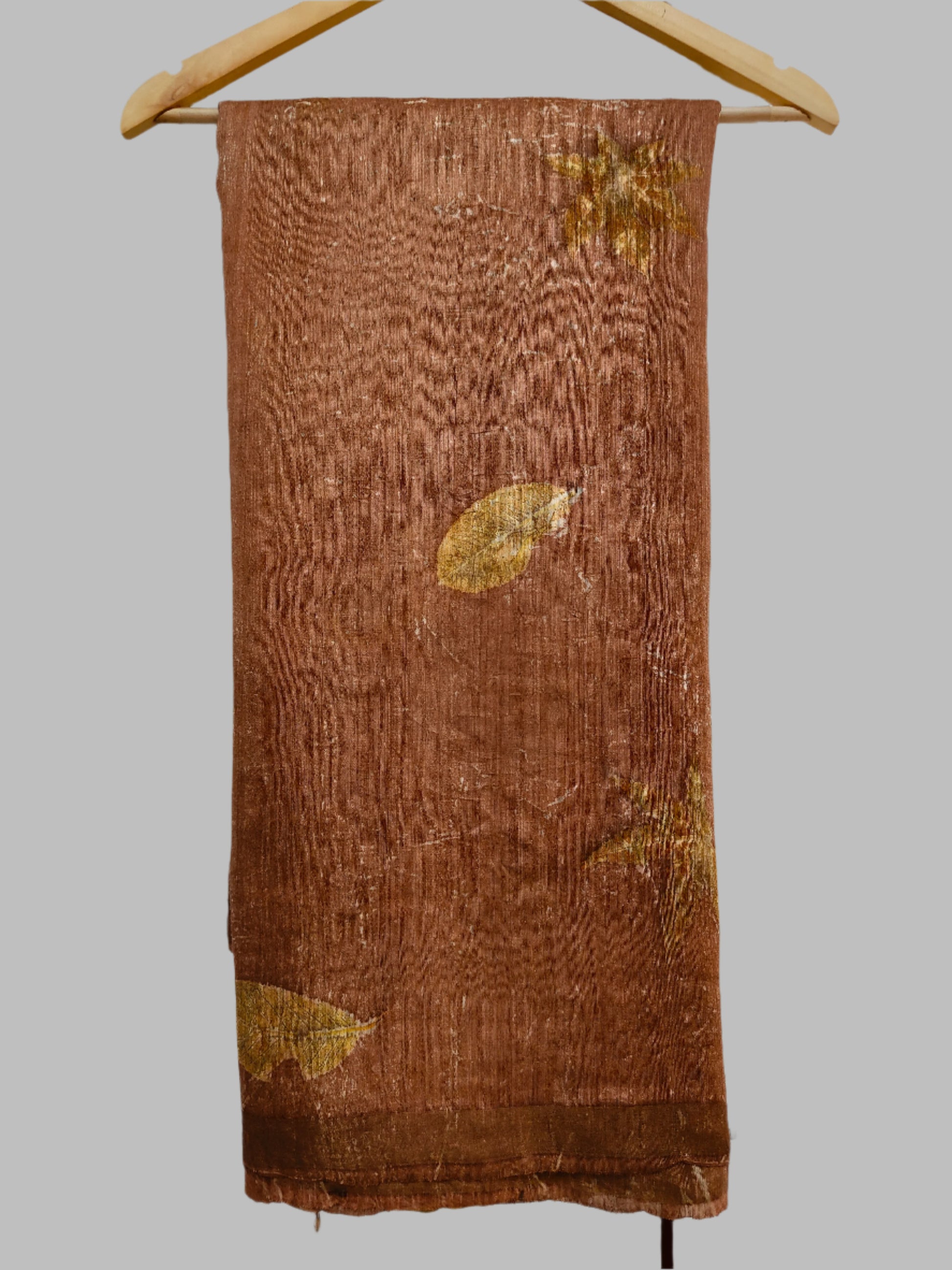 A folded maka silk saree.
