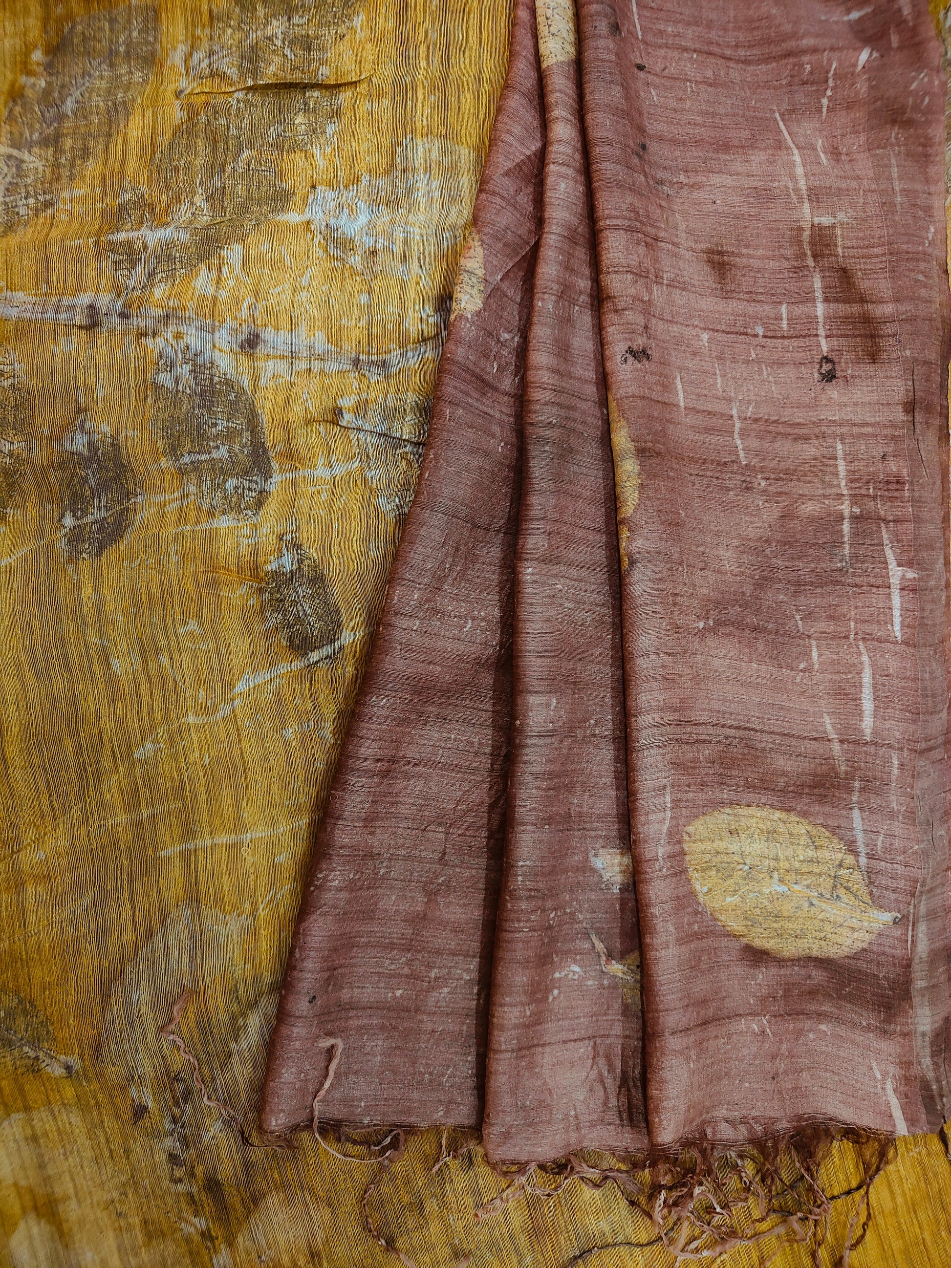 Sandstone Drape Matka Silk Saree