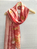 A pink Silk Scarf