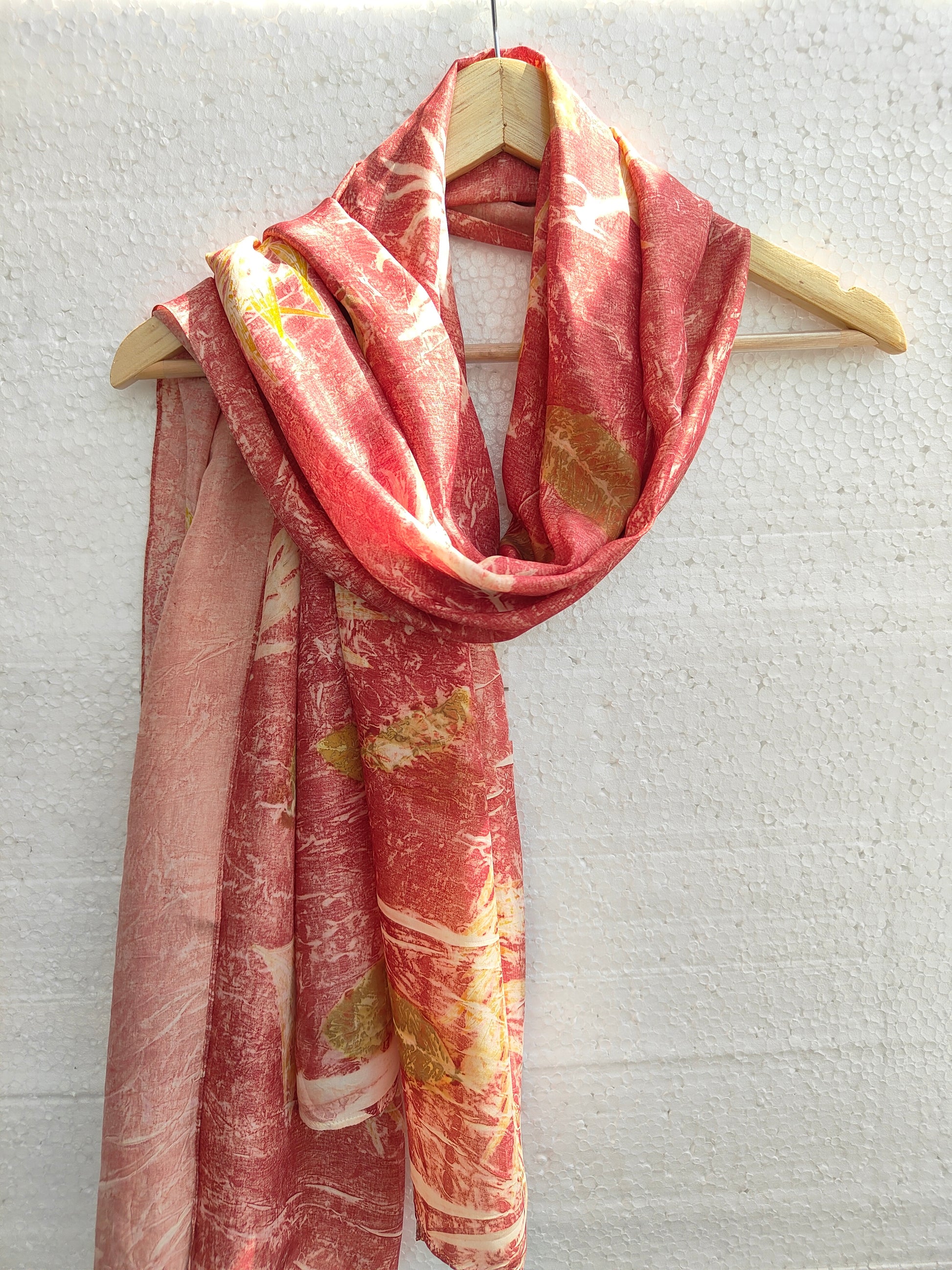 A pink Silk Scarf